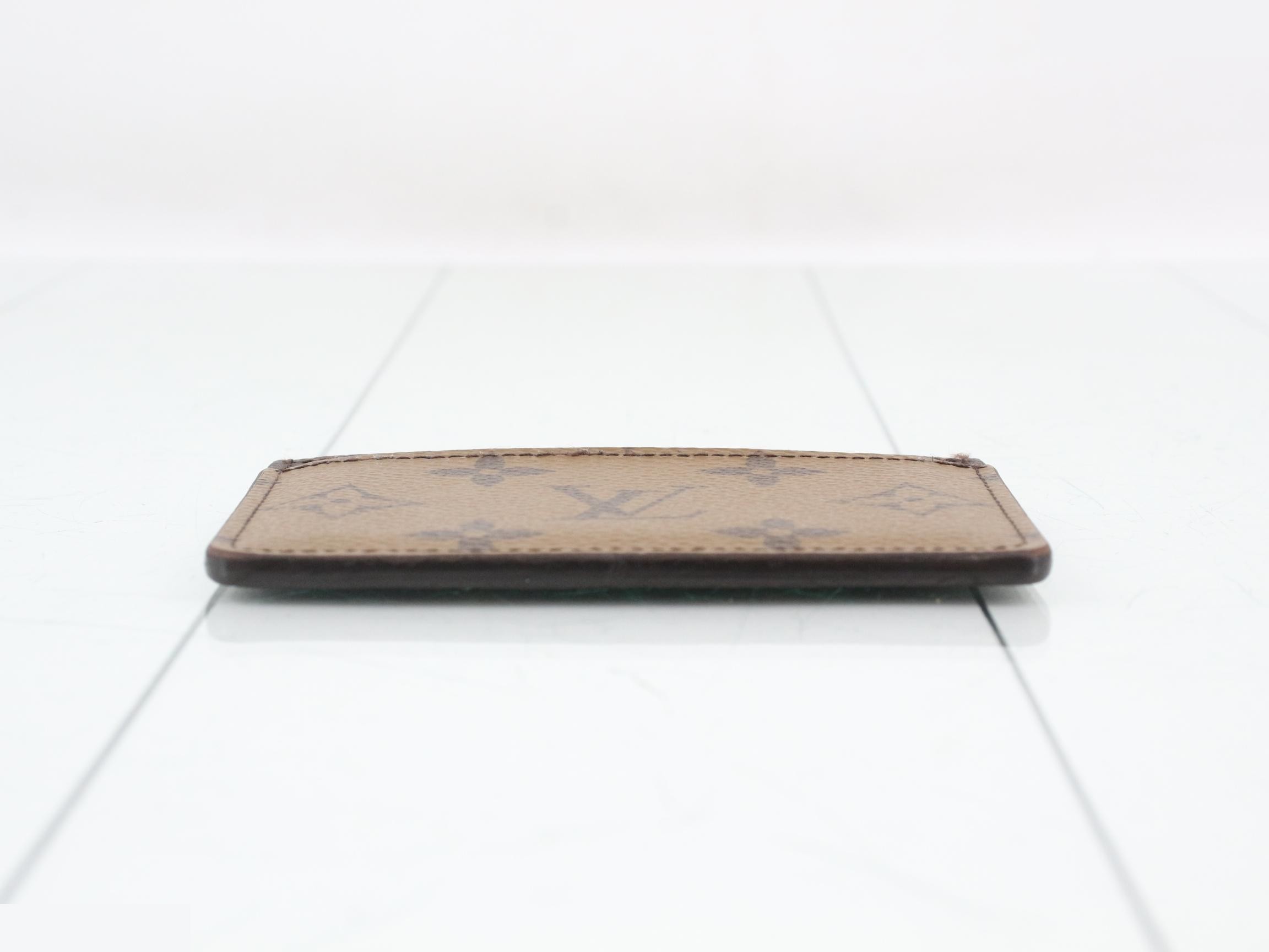 Porte Cartes Simple Monogram Reverse — view 3