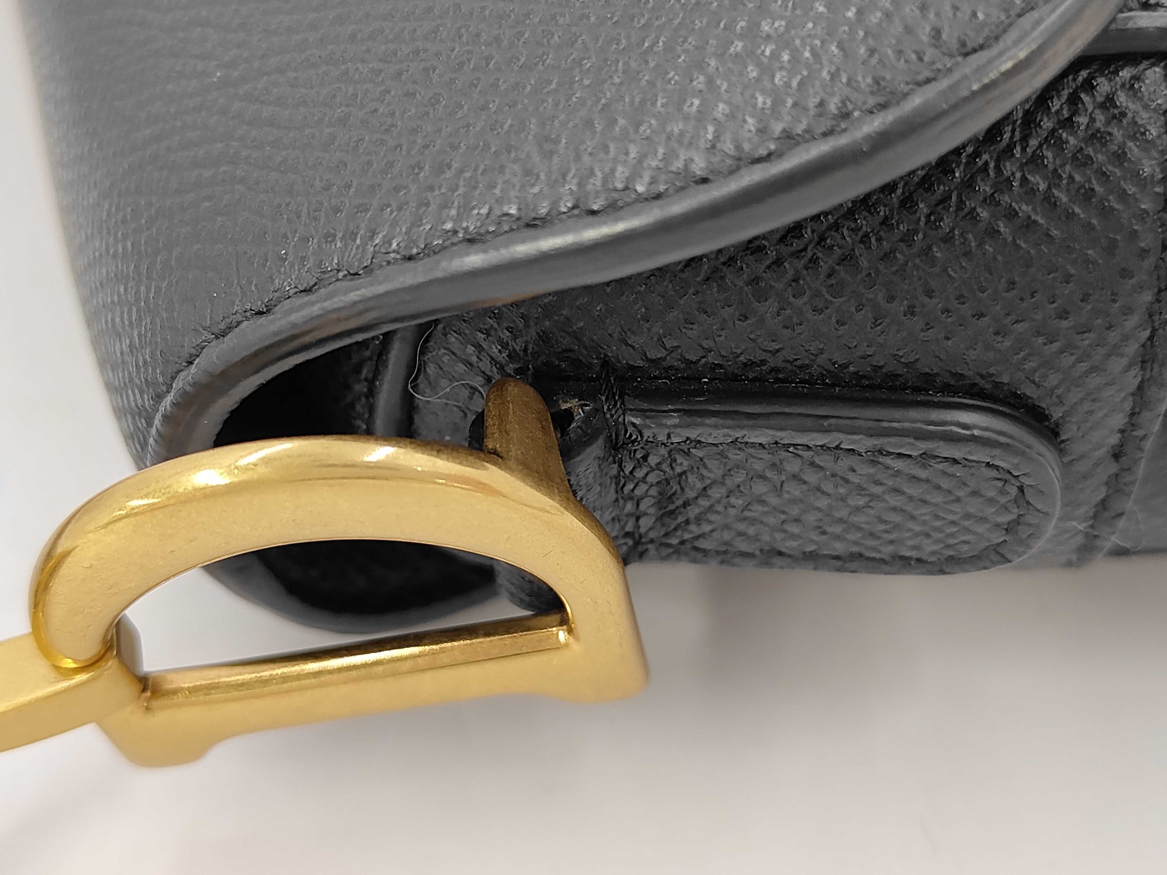Saddle Black Handbag — view 7