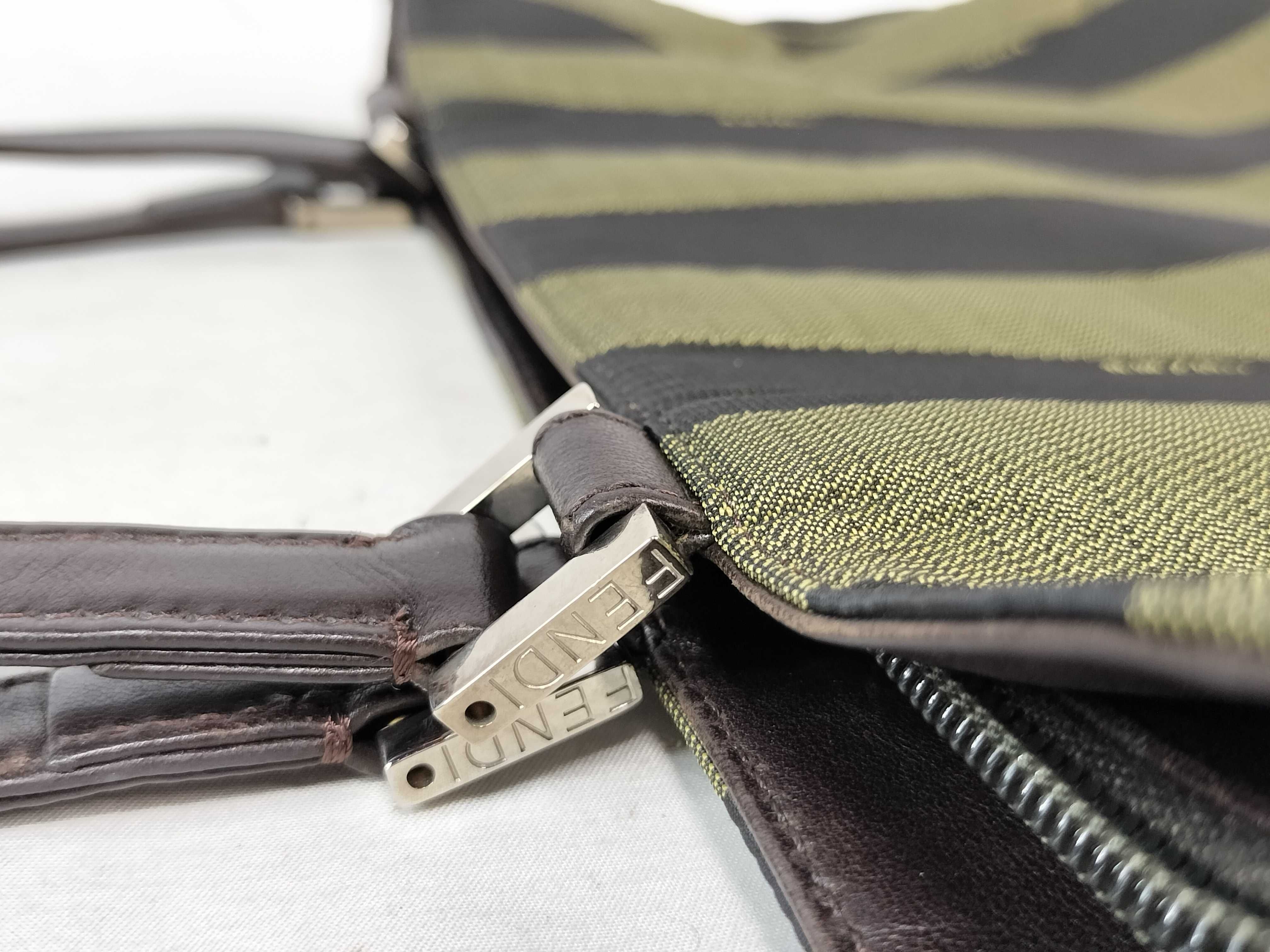 Pecan Pattern Nylon Leather Handle Tote Bag — view 5