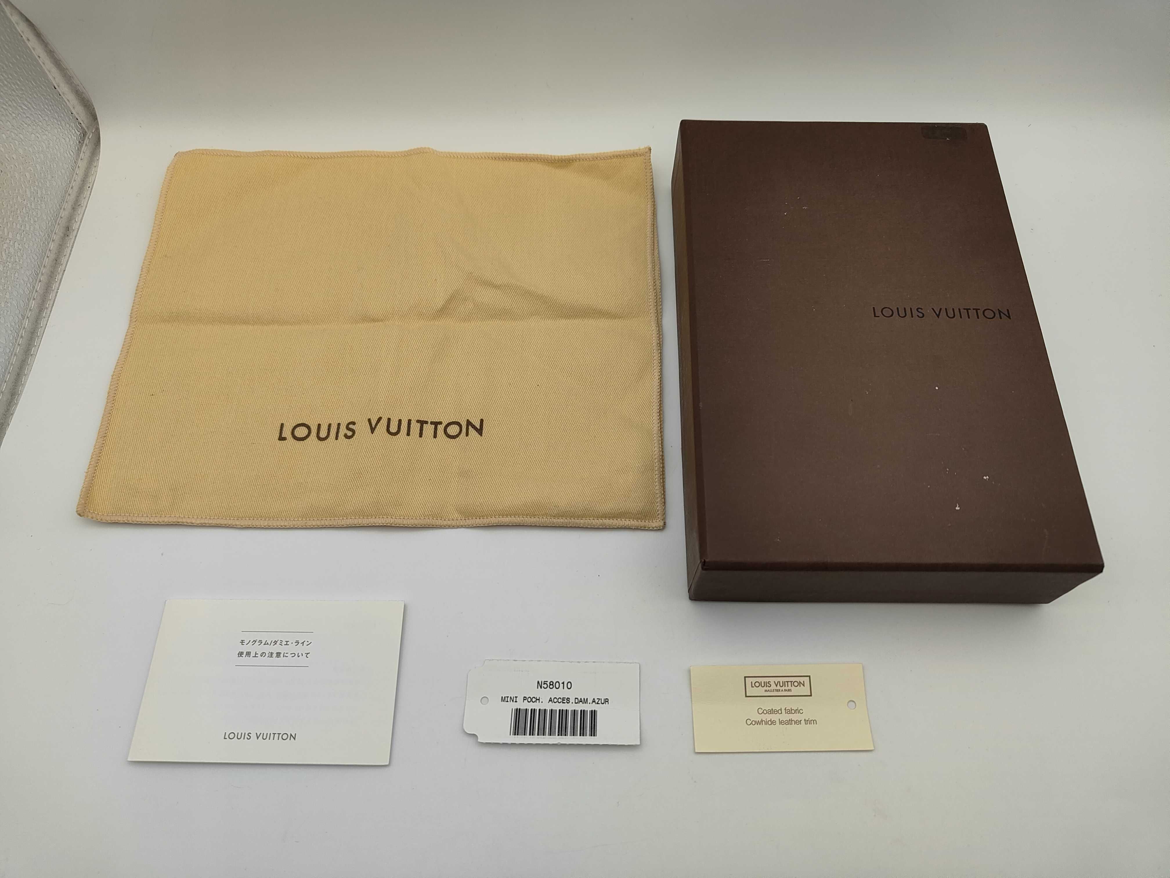 Damier Azur Louis Vuitton Damier Azur Accessoires N58010 Handbag — view 8