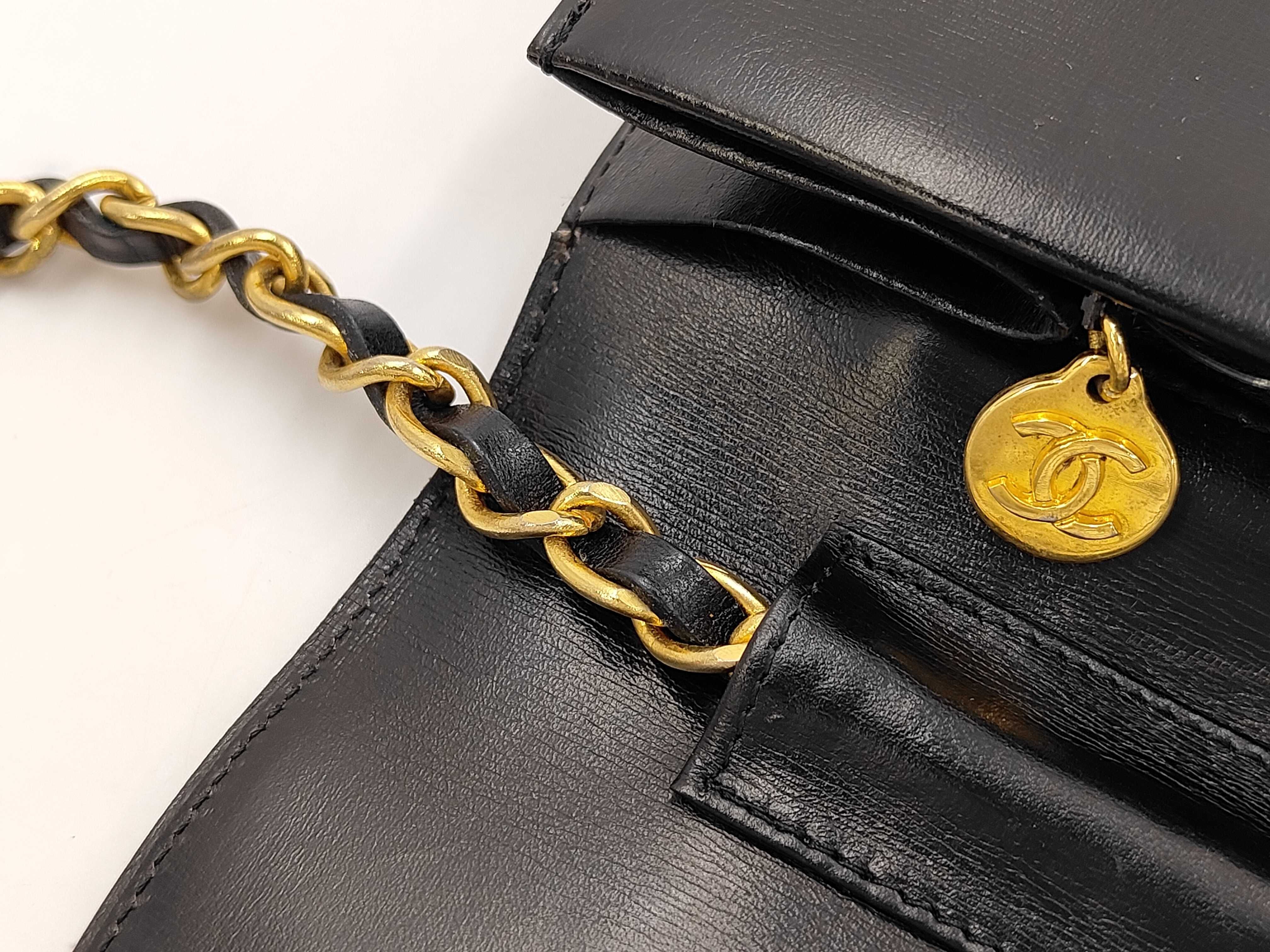 Push-Lock Shoulder Bag, Black — view 5