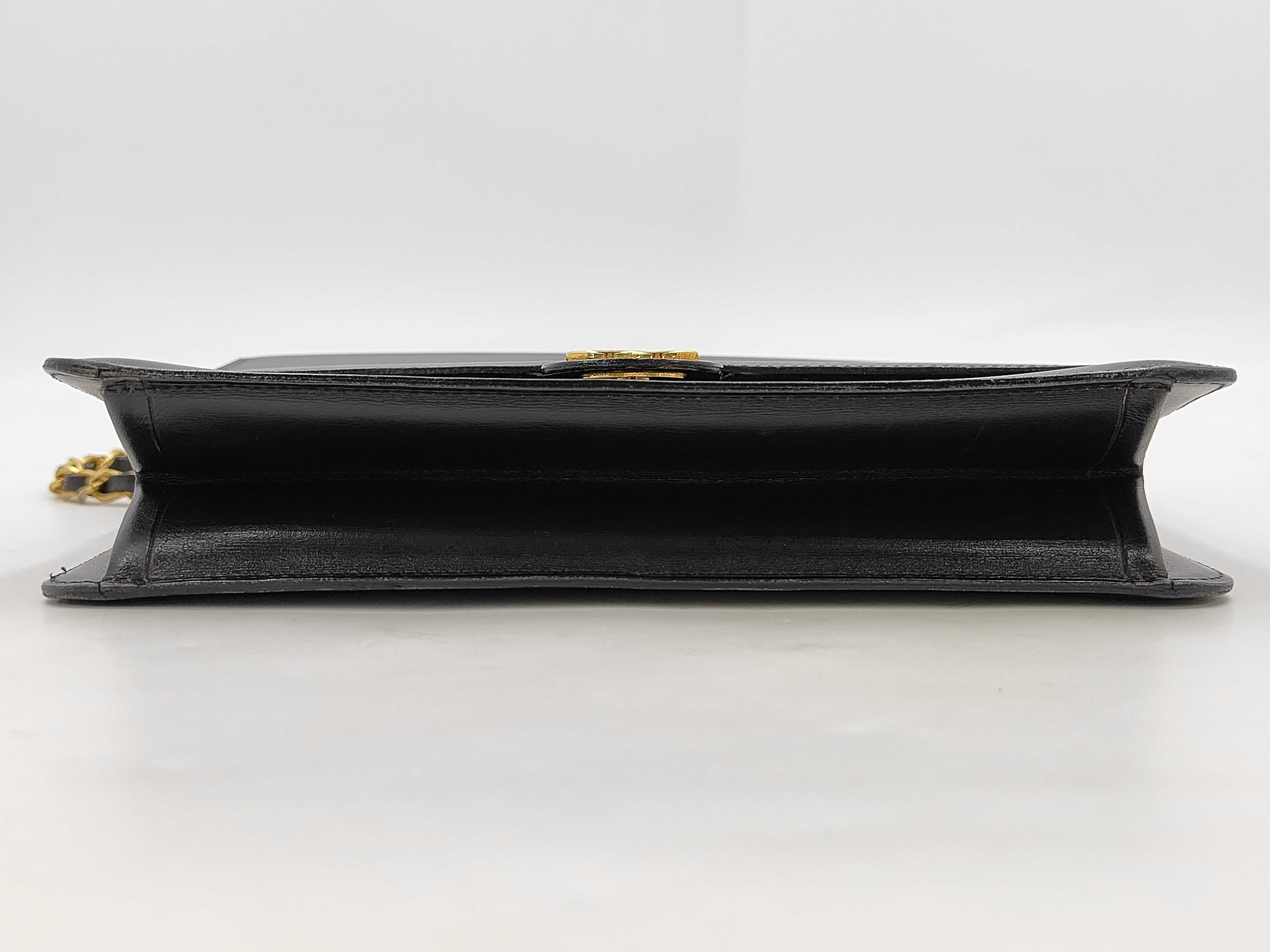 Push-Lock Shoulder Bag, Black — view 7
