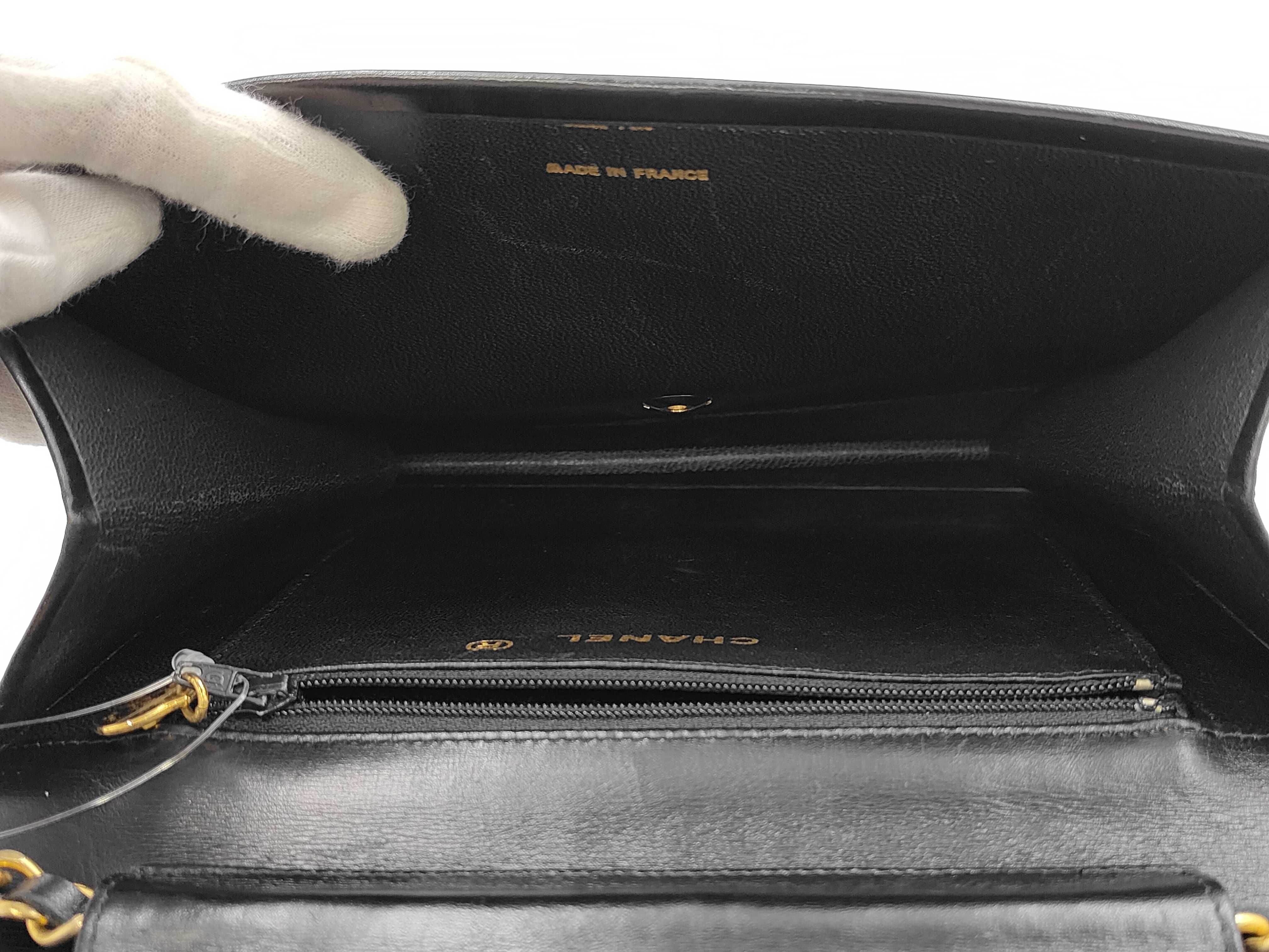 Push-Lock Shoulder Bag, Black — view 9