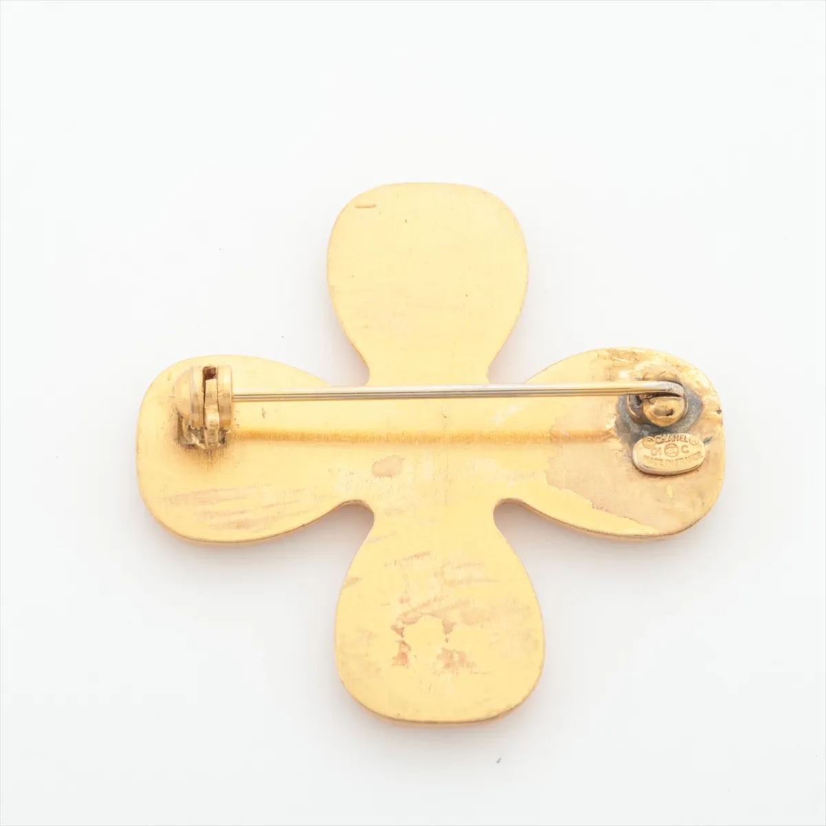 Cocomark 01C Brooch GP x Rhinestone Gold — view 2