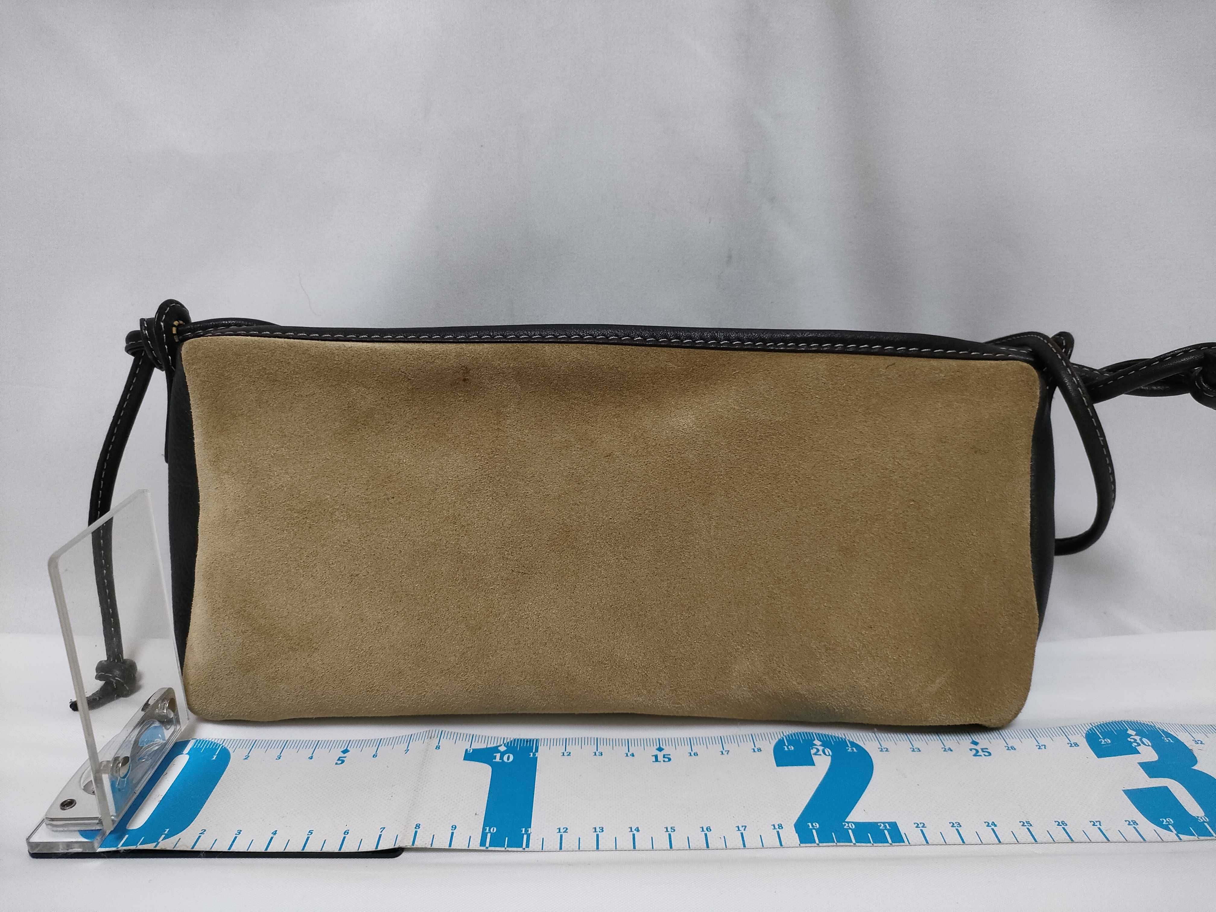 Anagram Suede Shoulder Bag — view 2