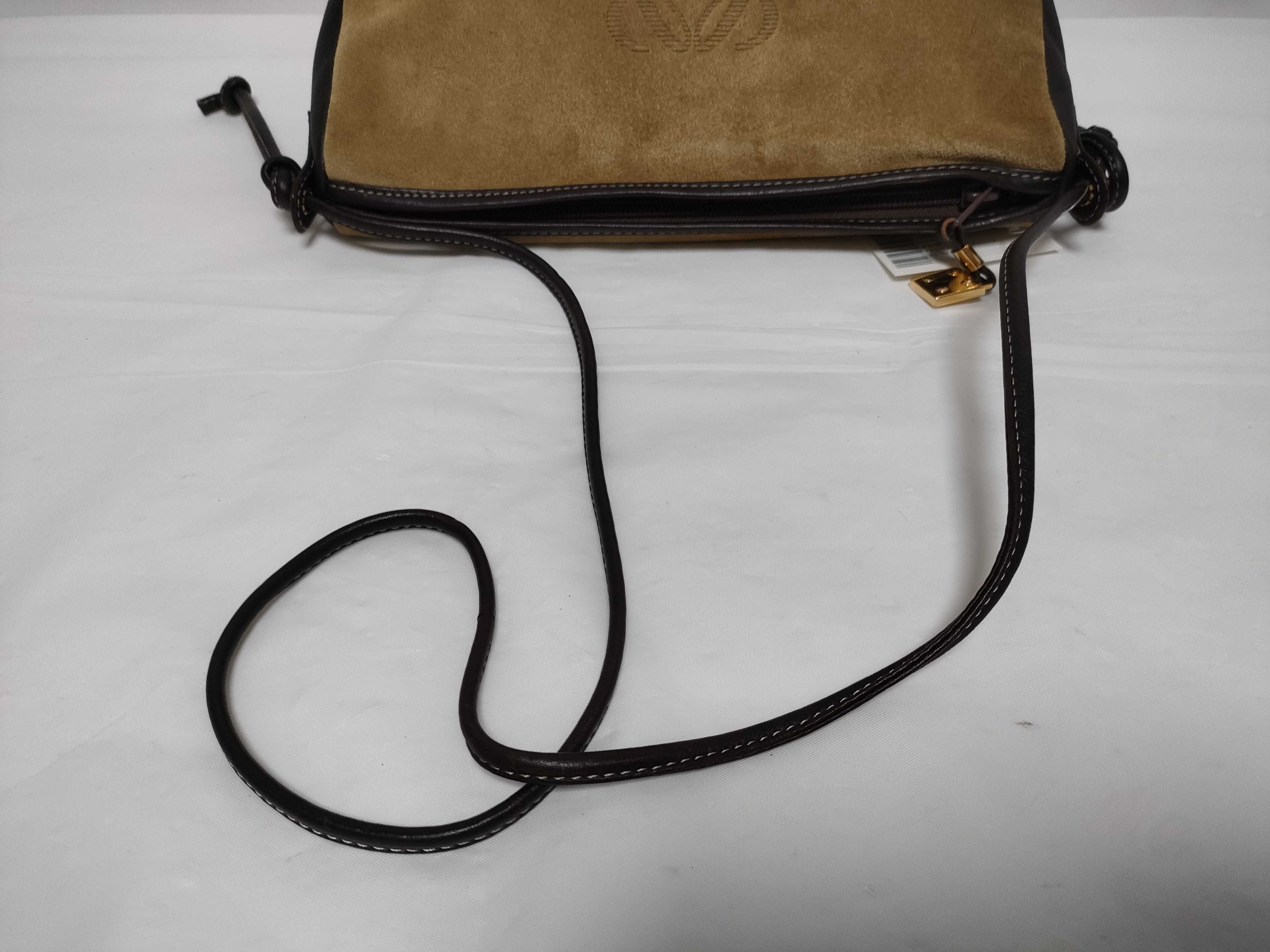 Anagram Suede Shoulder Bag — view 3