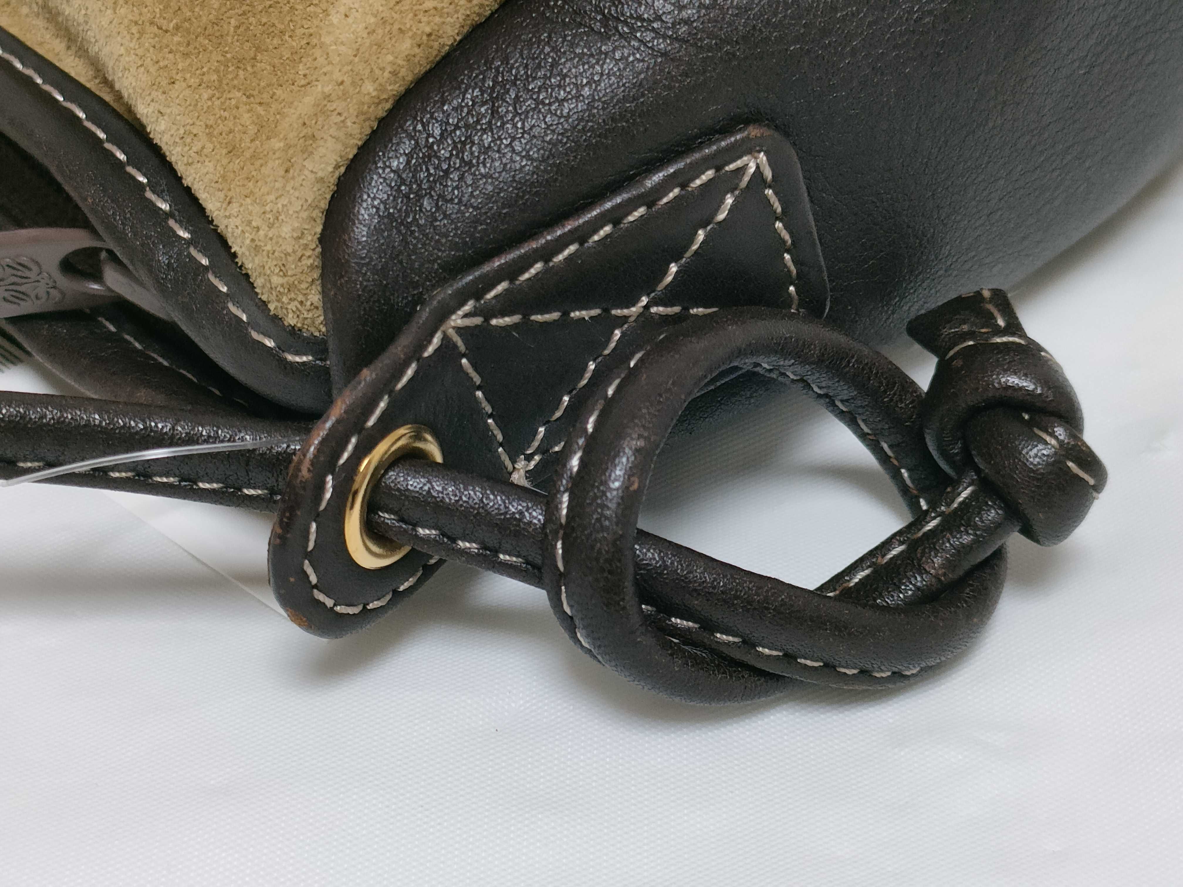 Anagram Suede Shoulder Bag — view 5