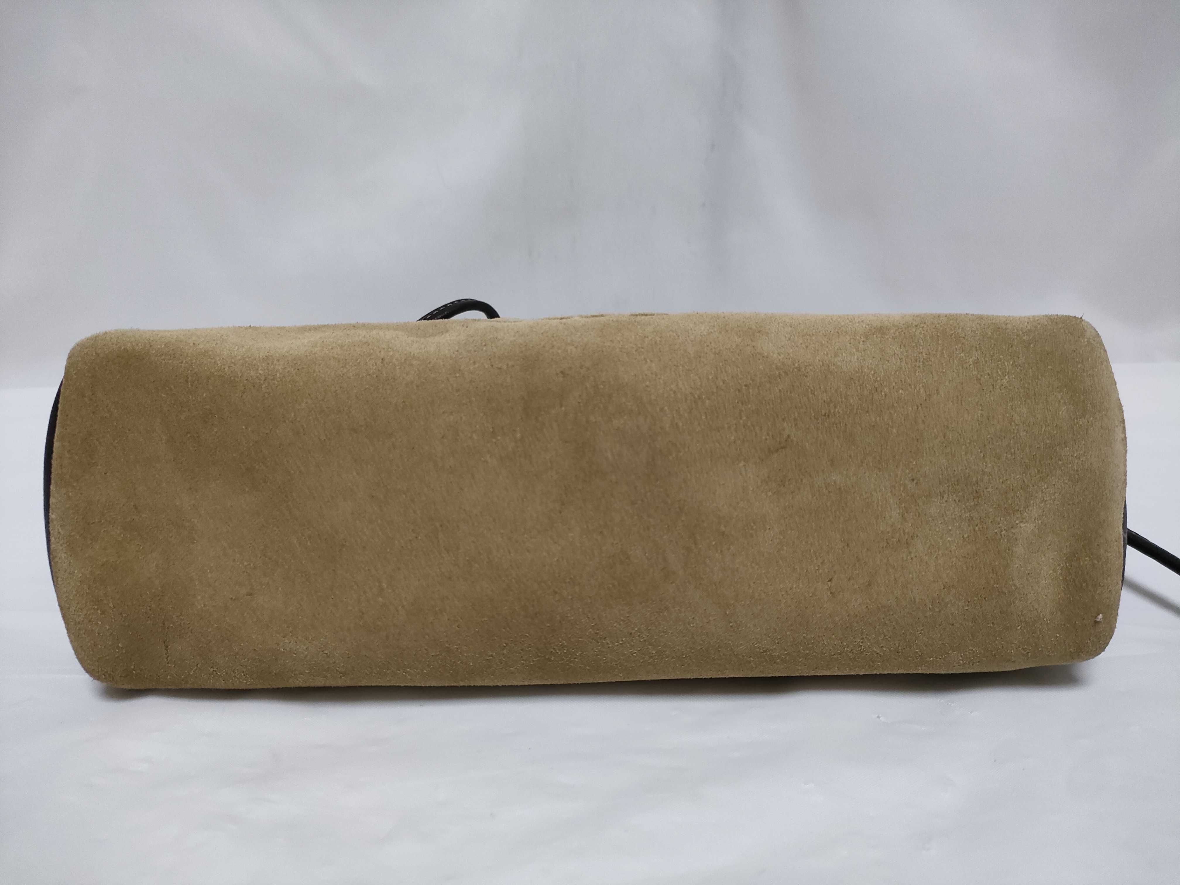 Anagram Suede Shoulder Bag — view 7
