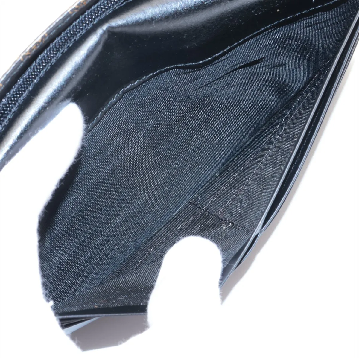 Macadam Leather Long Wallet, Black — view 4