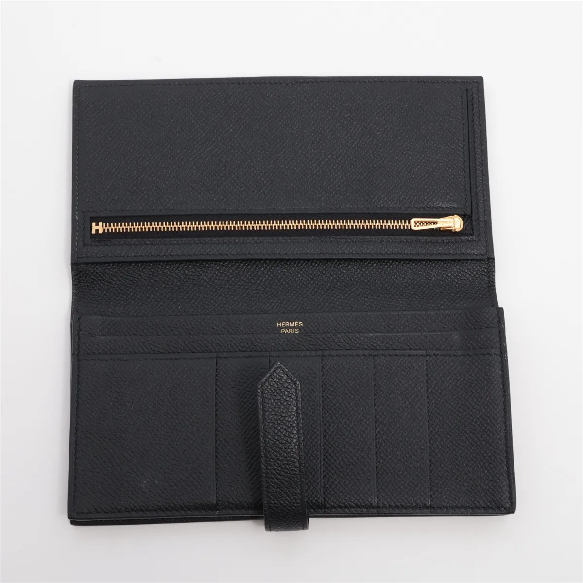 Bearn Soufflé Veau Epsom Long Wallet Black Gold Hardware Z: 2021 — view 3