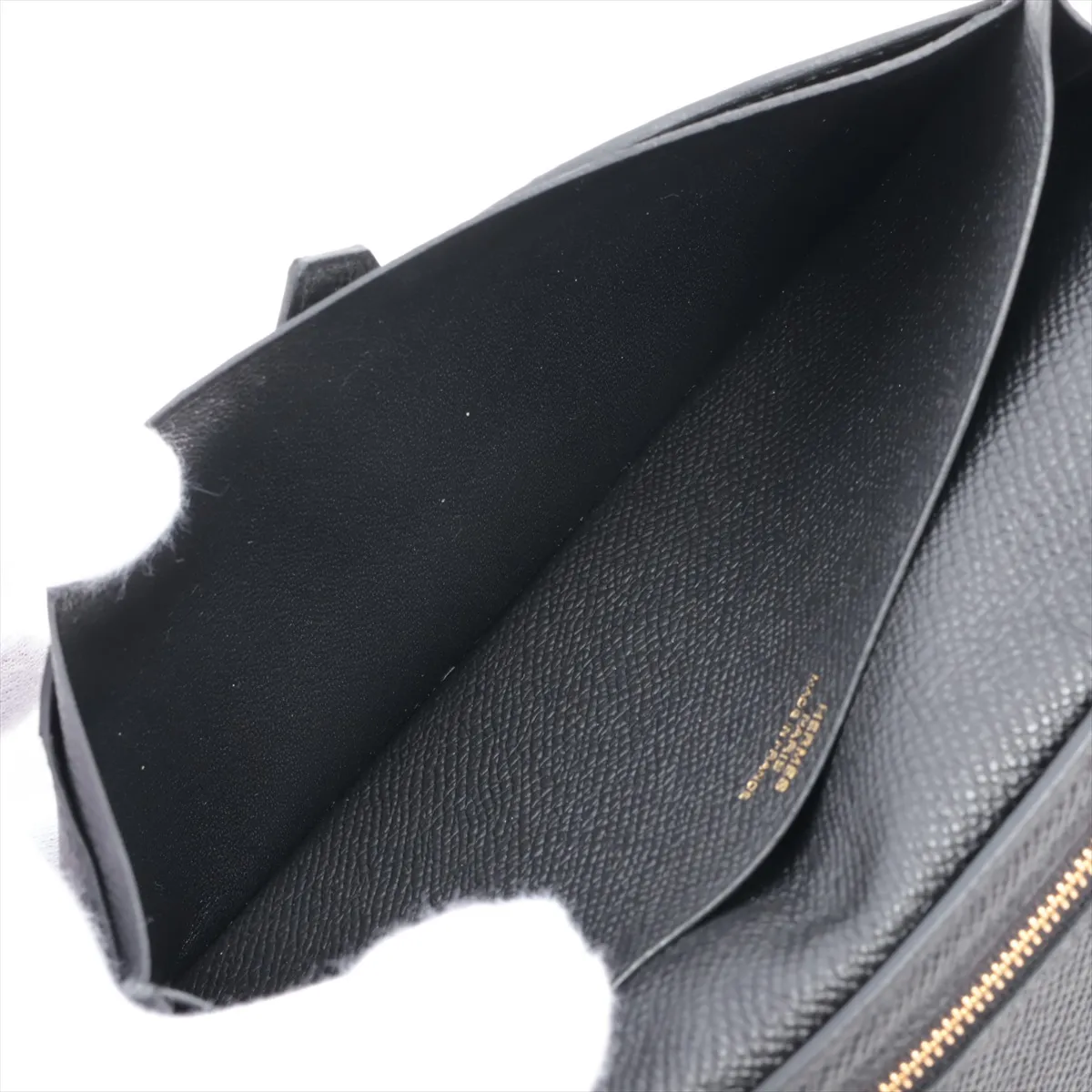 Bearn Soufflé Veau Epsom Long Wallet Black Gold Hardware Z: 2021 — view 5