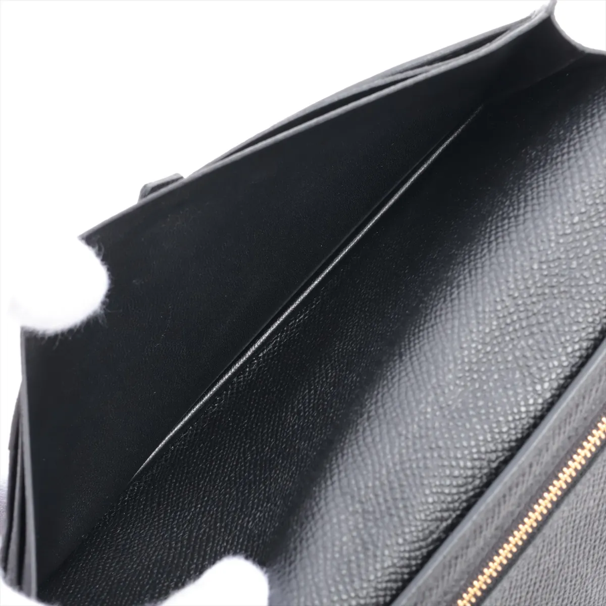 Bearn Soufflé Veau Epsom Long Wallet Black Gold Hardware Z: 2021 — view 6