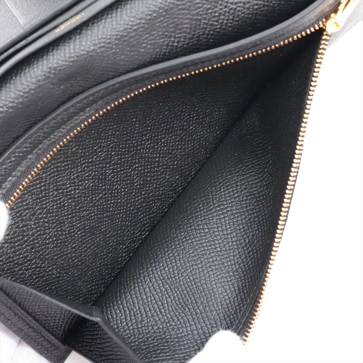 Bearn Soufflé Veau Epsom Long Wallet Black Gold Hardware Z: 2021 — view 8