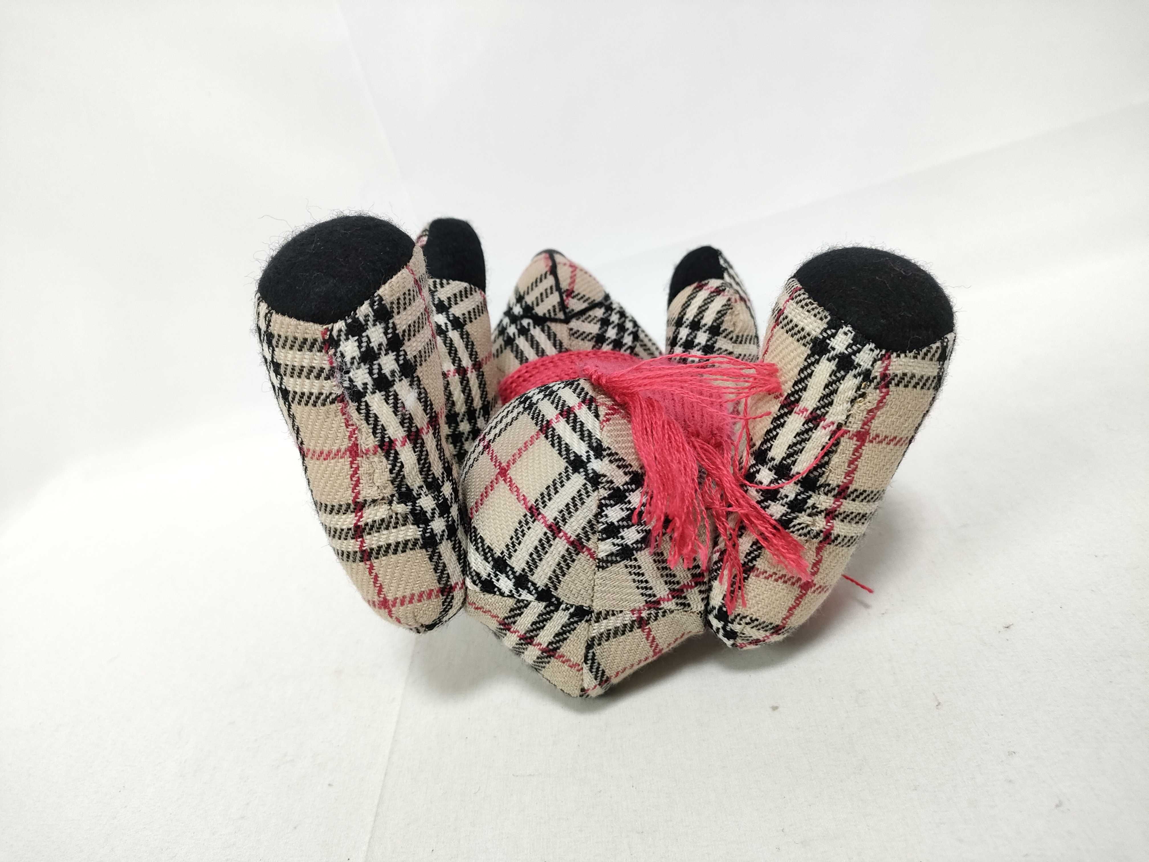 teddy bear plush toy with box, Nova Check pattern, beige, scarf, and other accessories. — view 7