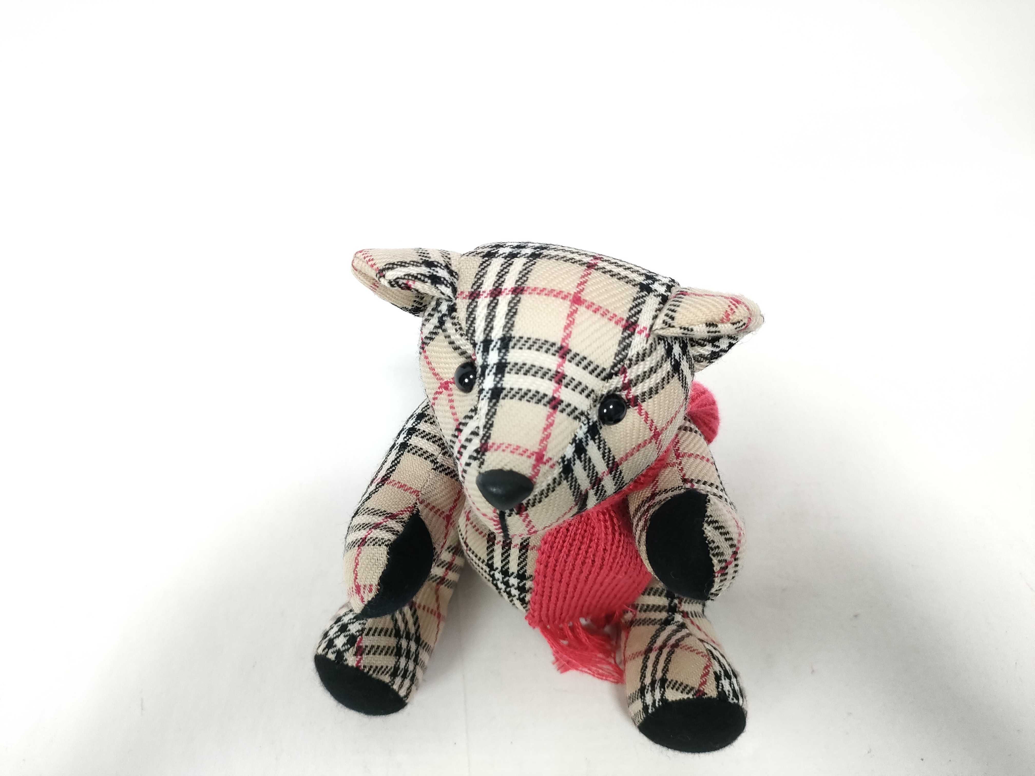 teddy bear plush toy with box, Nova Check pattern, beige, scarf, and other accessories. — view 8