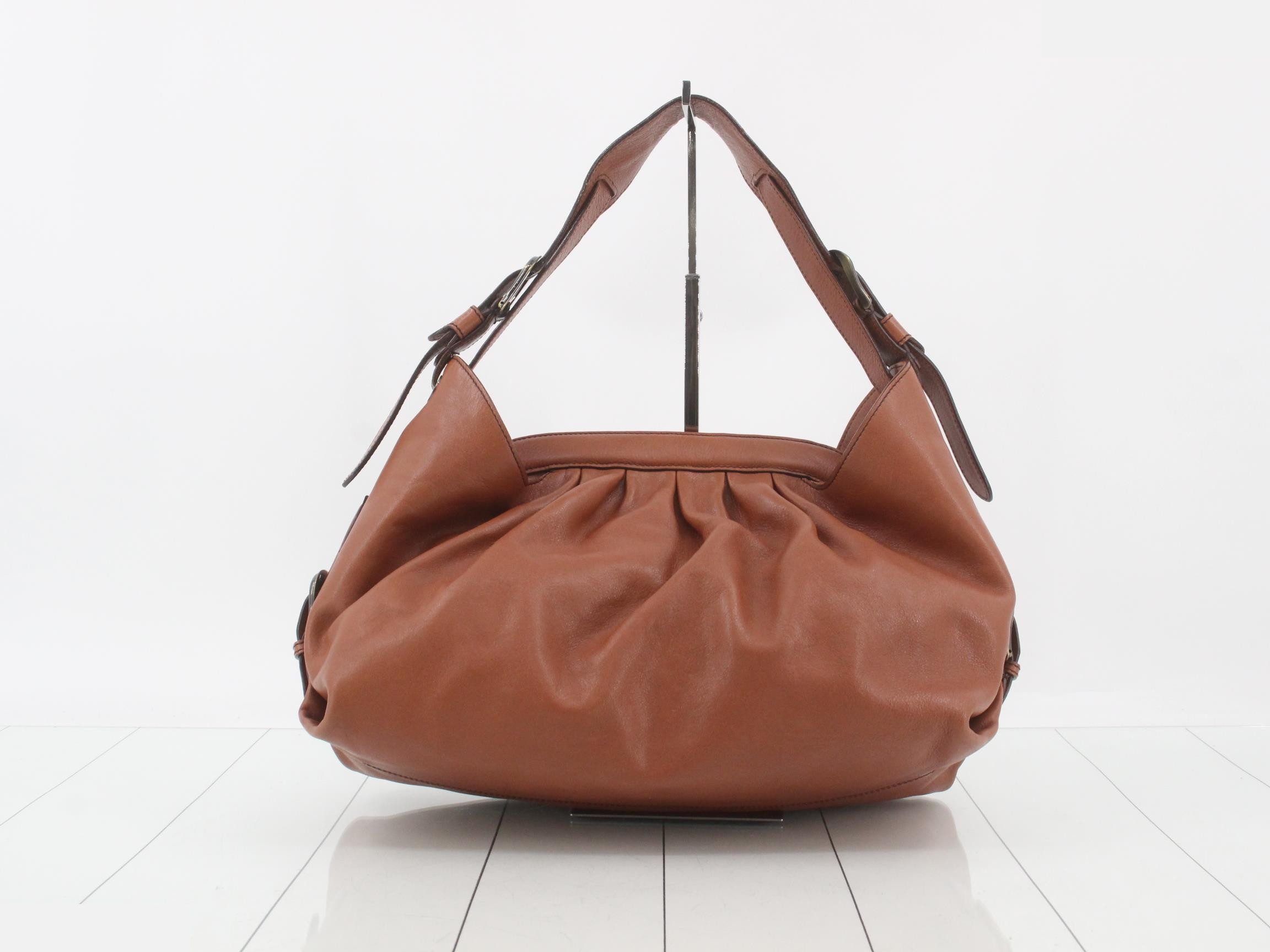 Leather one-shoulder bag — view 2
