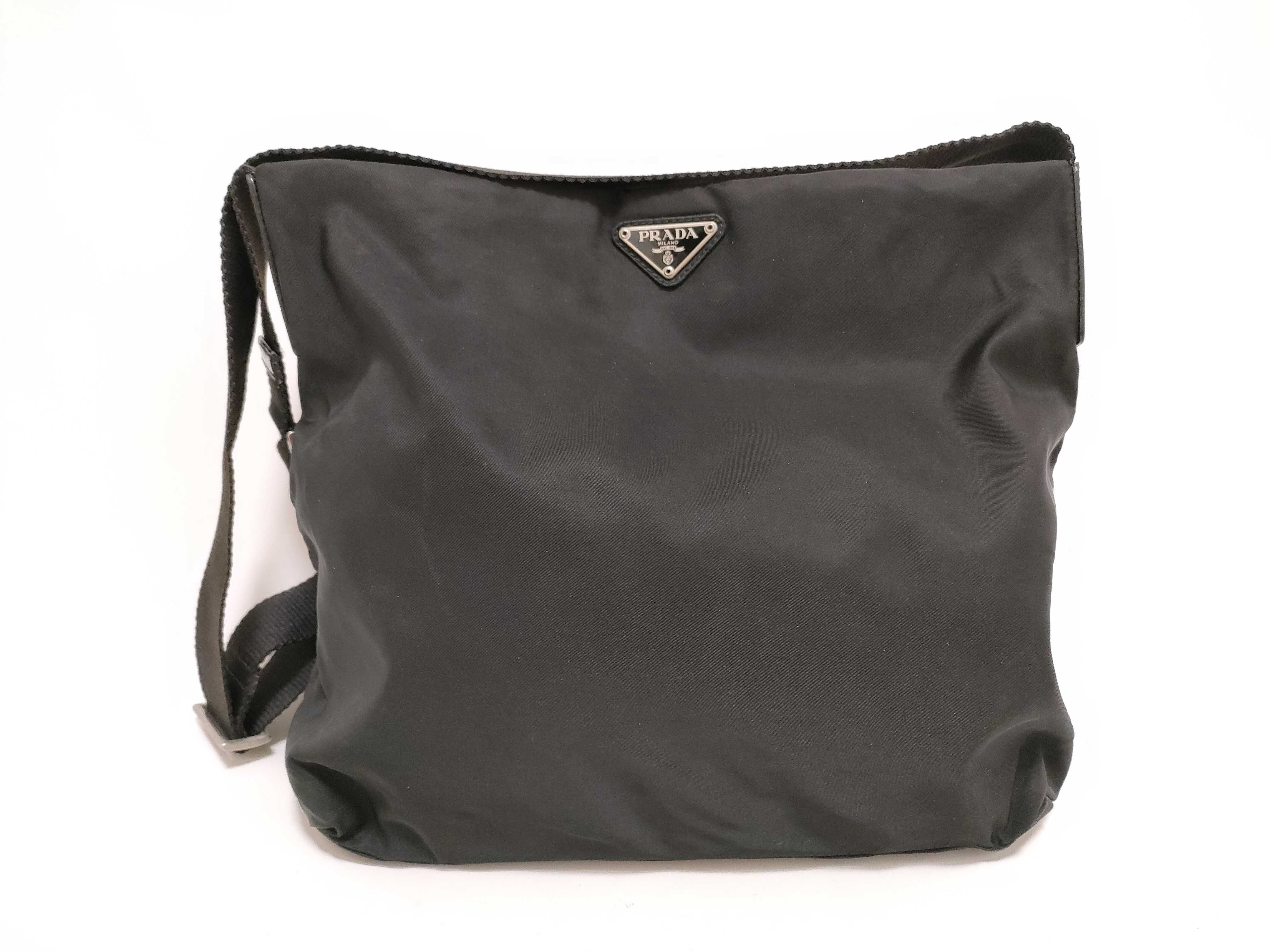 Nylon Shoulder Bag, Black Nylon Shoulder Bag