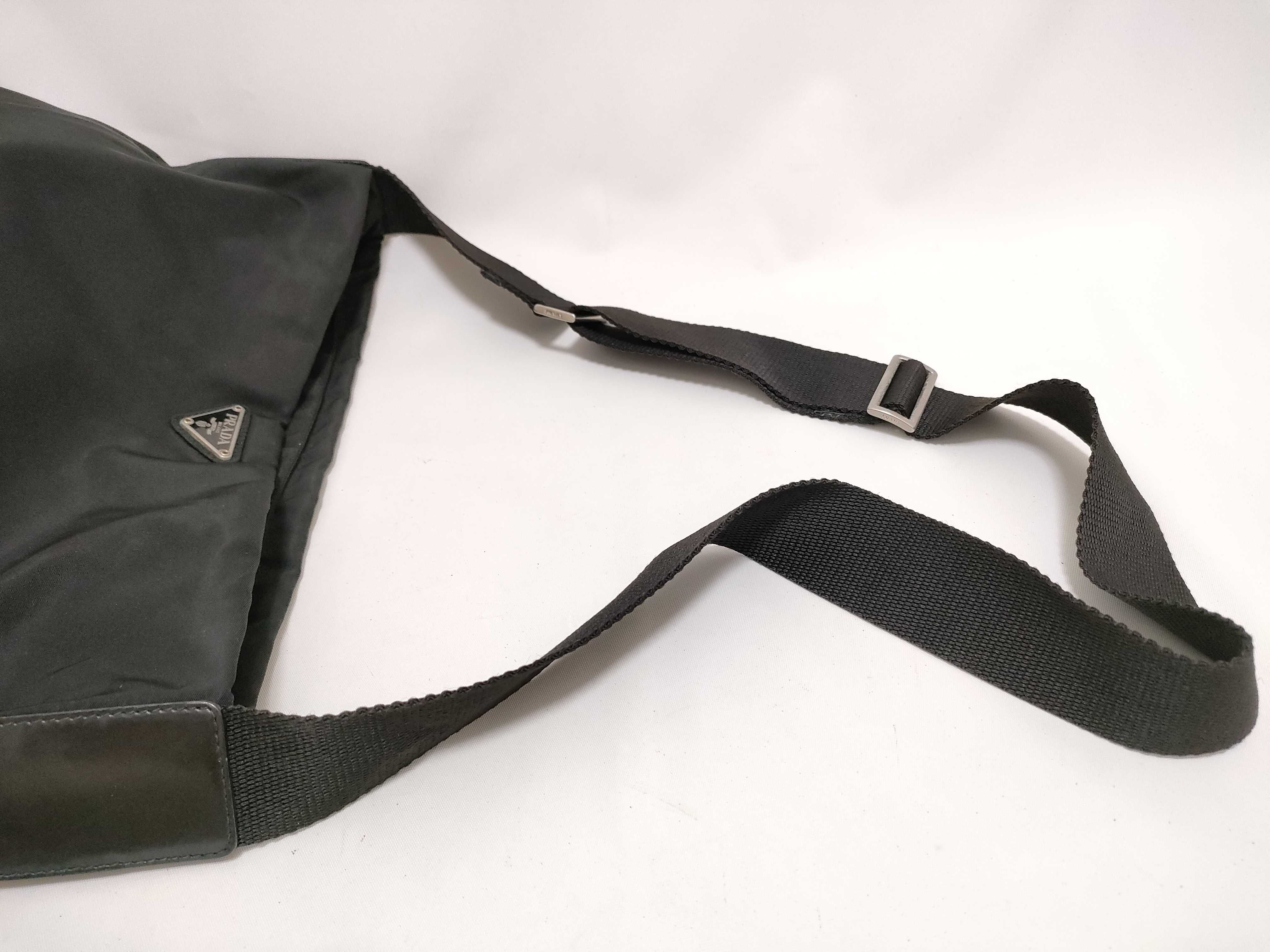 Nylon Shoulder Bag, Black Nylon Shoulder Bag — view 3