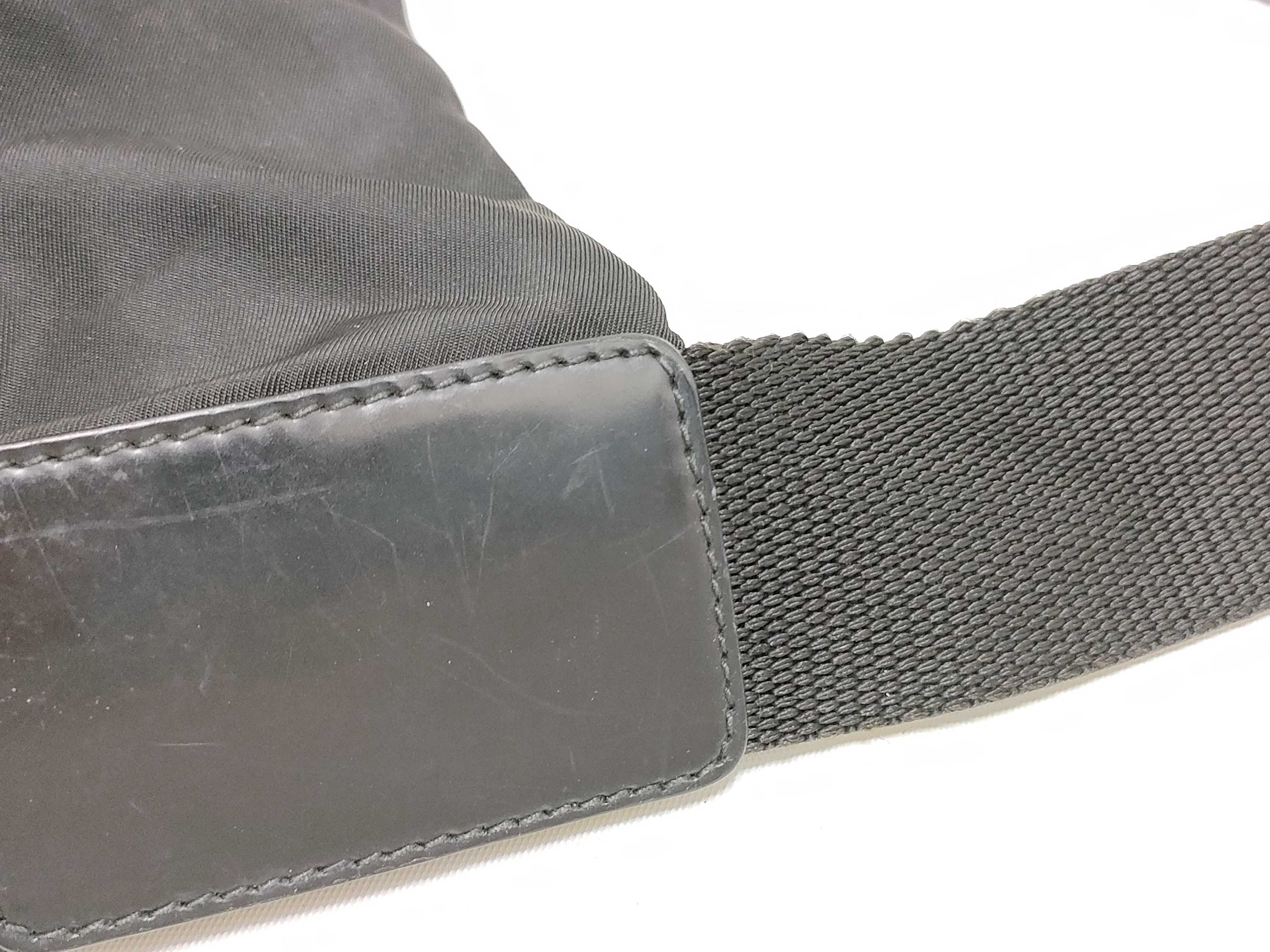 Nylon Shoulder Bag, Black Nylon Shoulder Bag — view 5