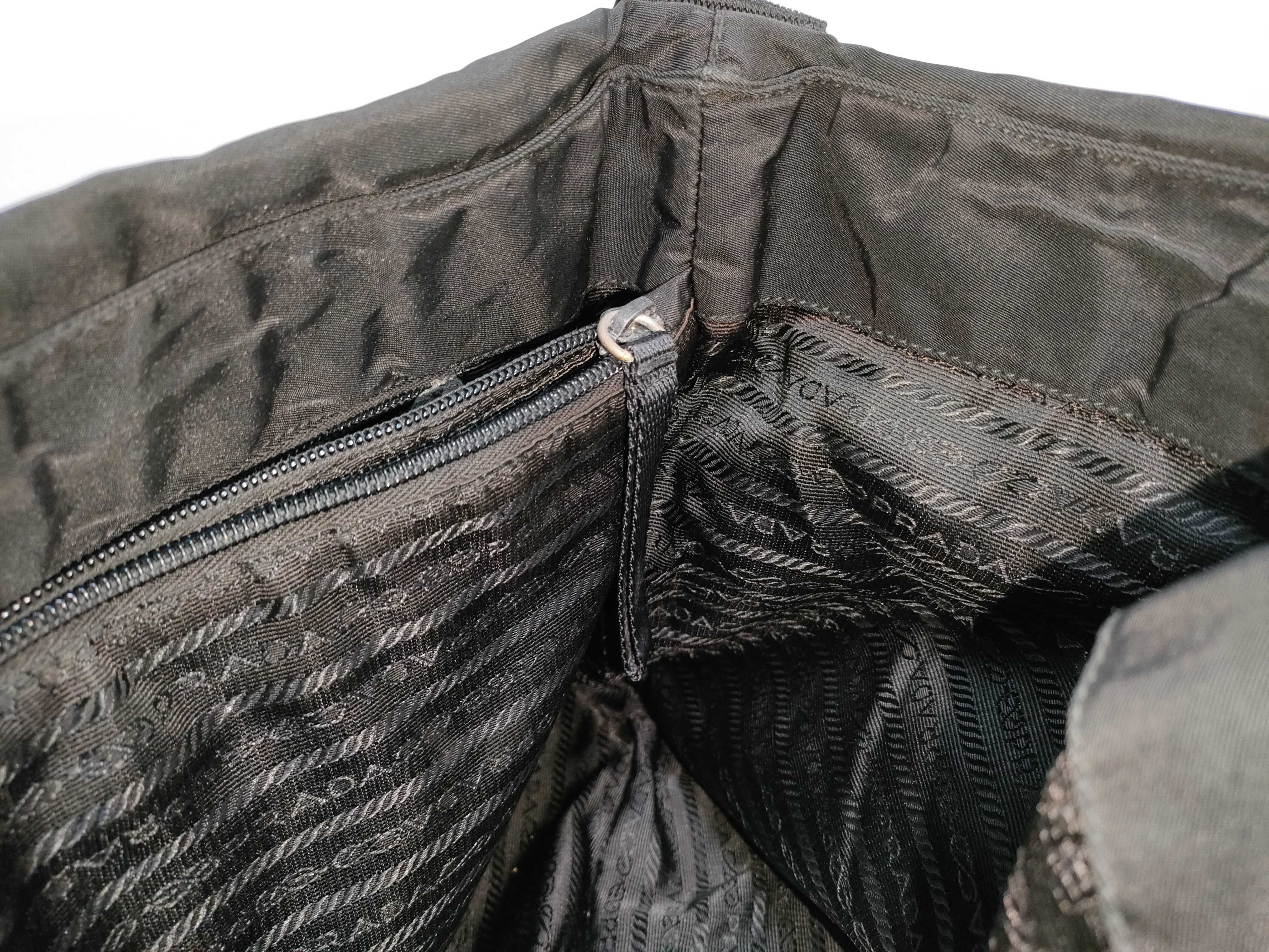 Nylon Shoulder Bag, Black Nylon Shoulder Bag — view 8