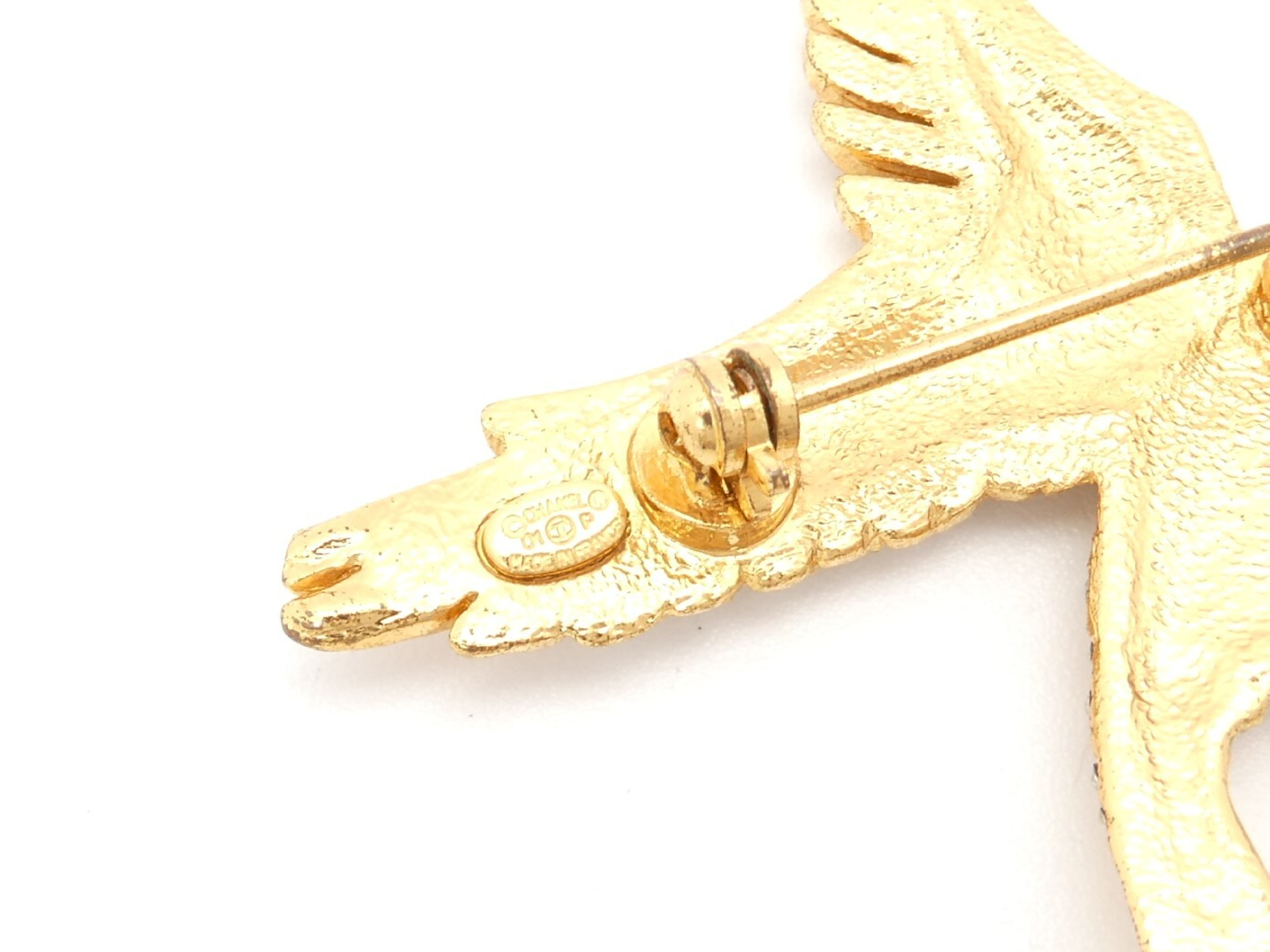 Eagle Rhinestone Coco Mark Brooch — view 6