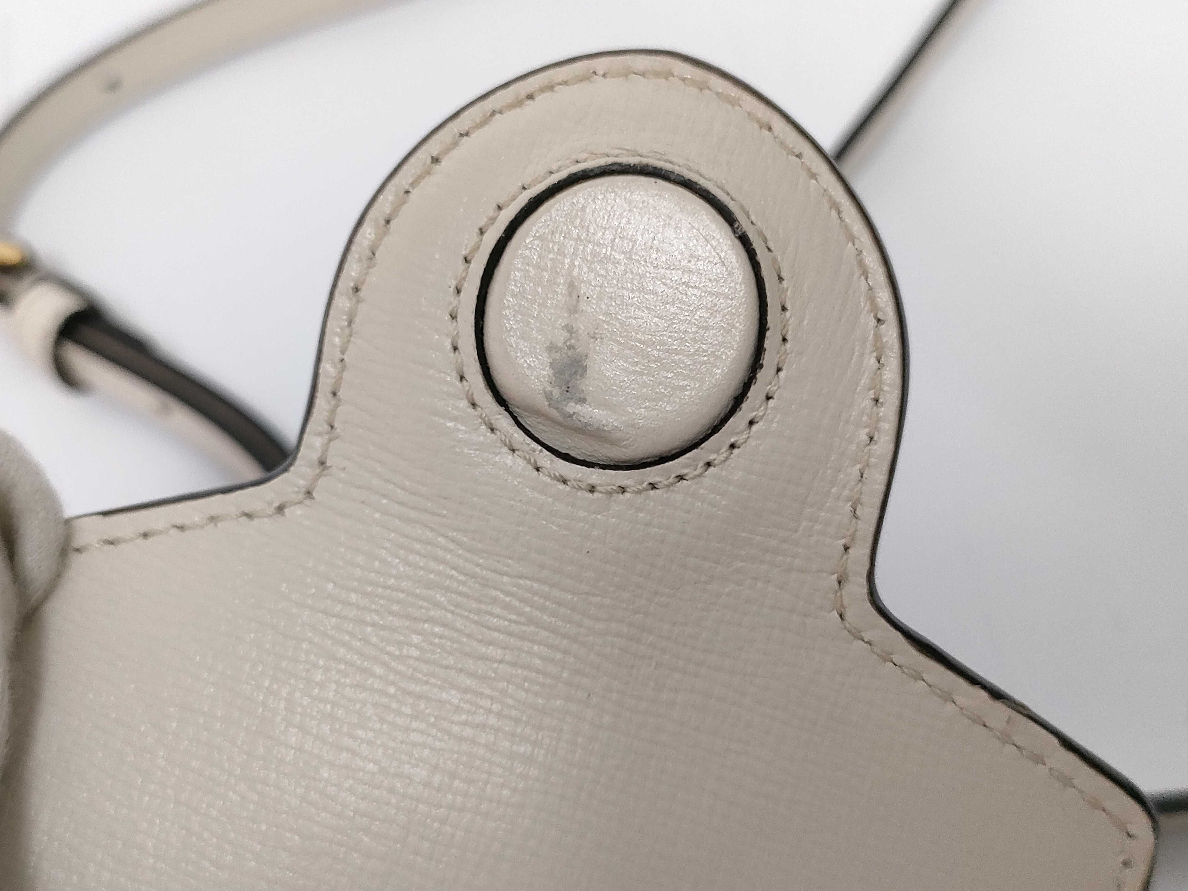 GG Supreme SG- GG Supreme Horsebit PVC x leather Shoulder bag Beige x white 625615 Shoulder bag — view 9