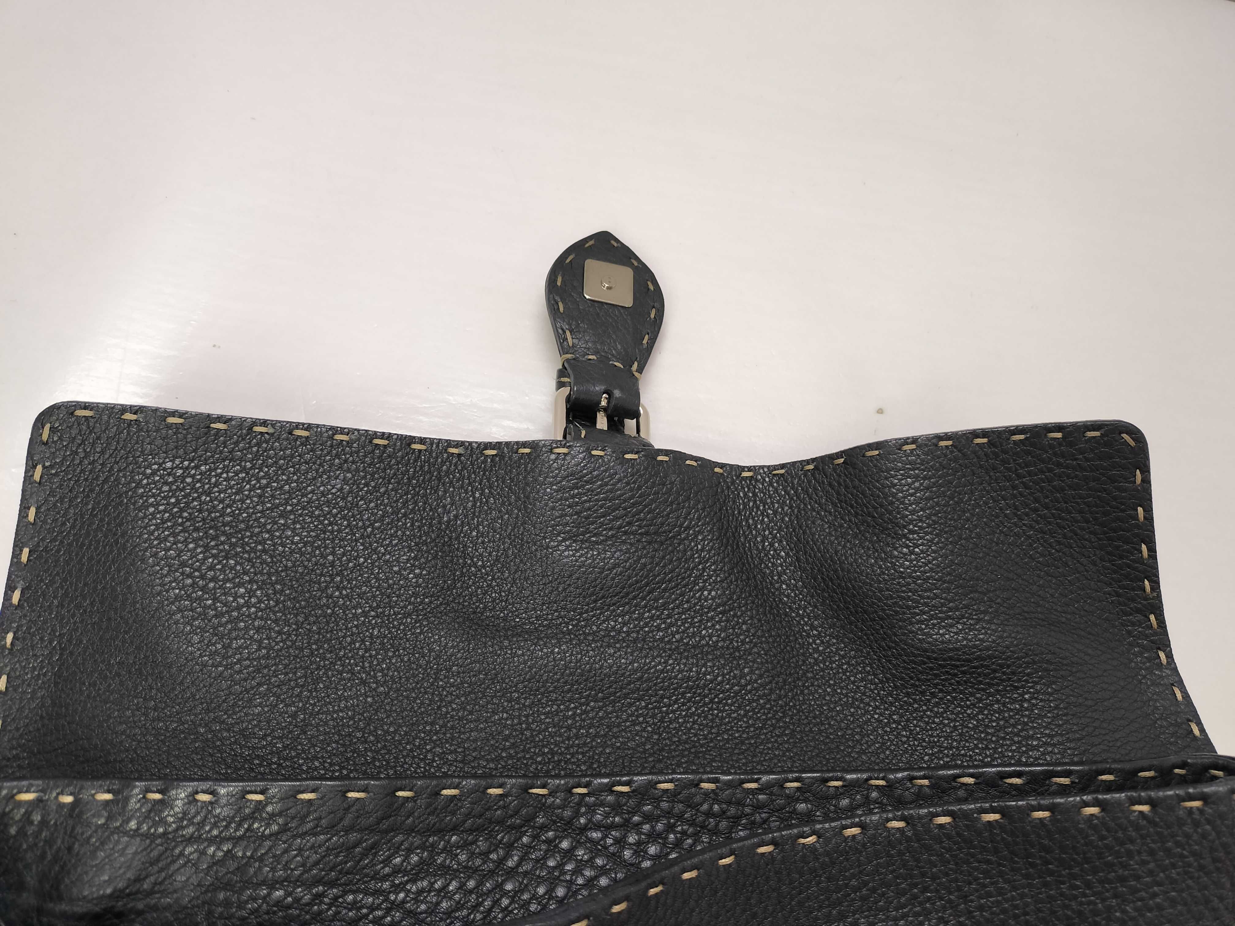 Selleria Mini Linda Leather Handbag, Black, with Dust Bag — view 14