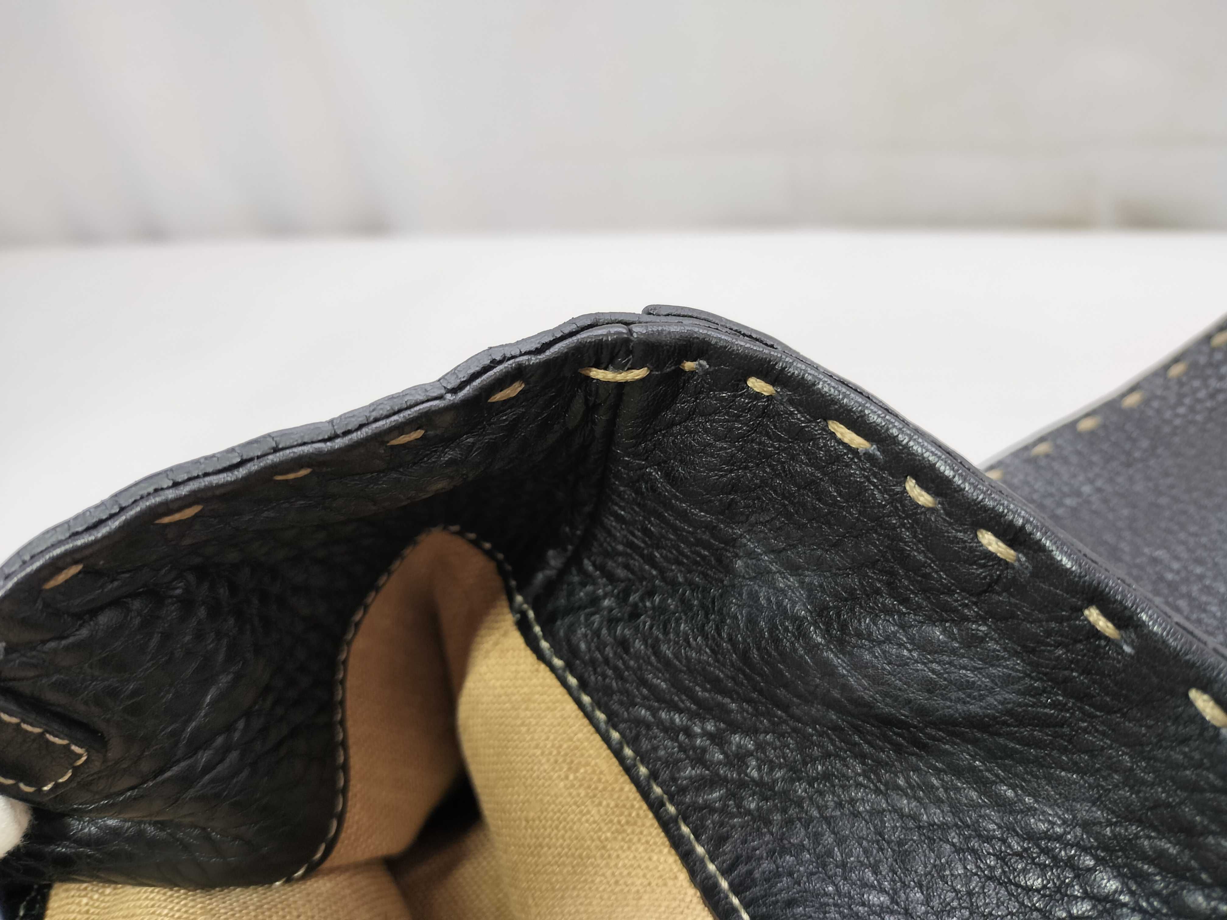 Selleria Mini Linda Leather Handbag, Black, with Dust Bag — view 15