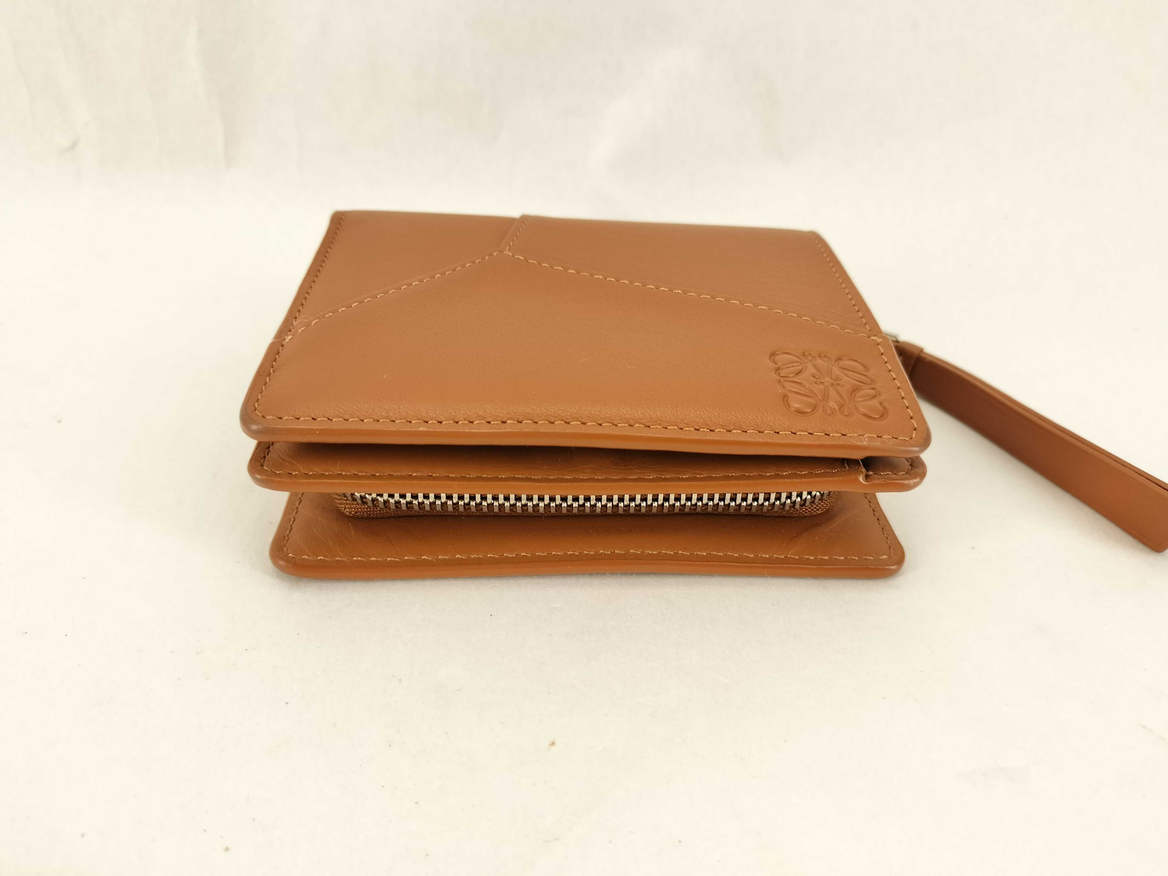Puzzle Compact Wallet Brown Billfold — view 3