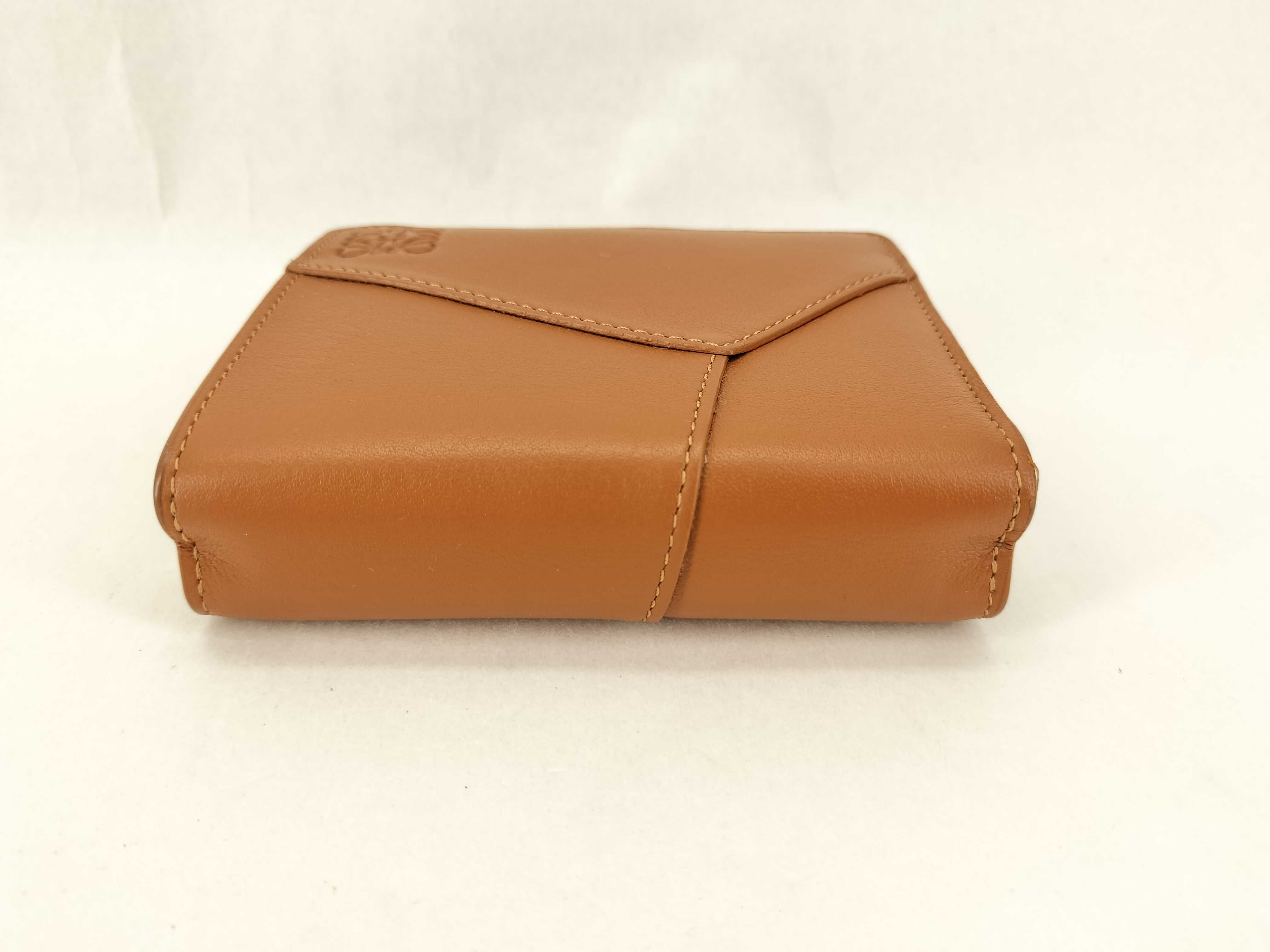 Puzzle Compact Wallet Brown Billfold — view 5