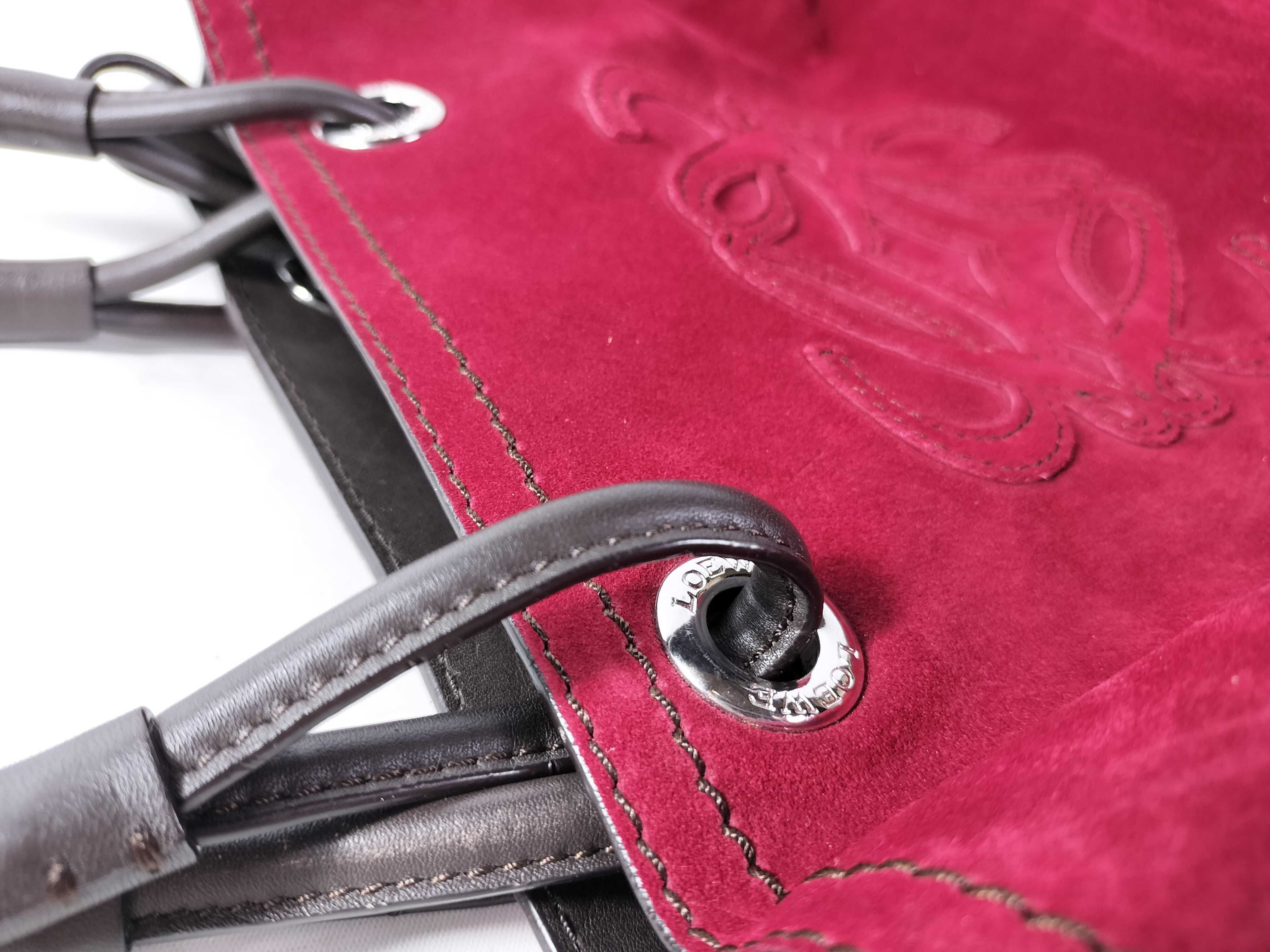 Suede Anagram Tote Bag — view 5