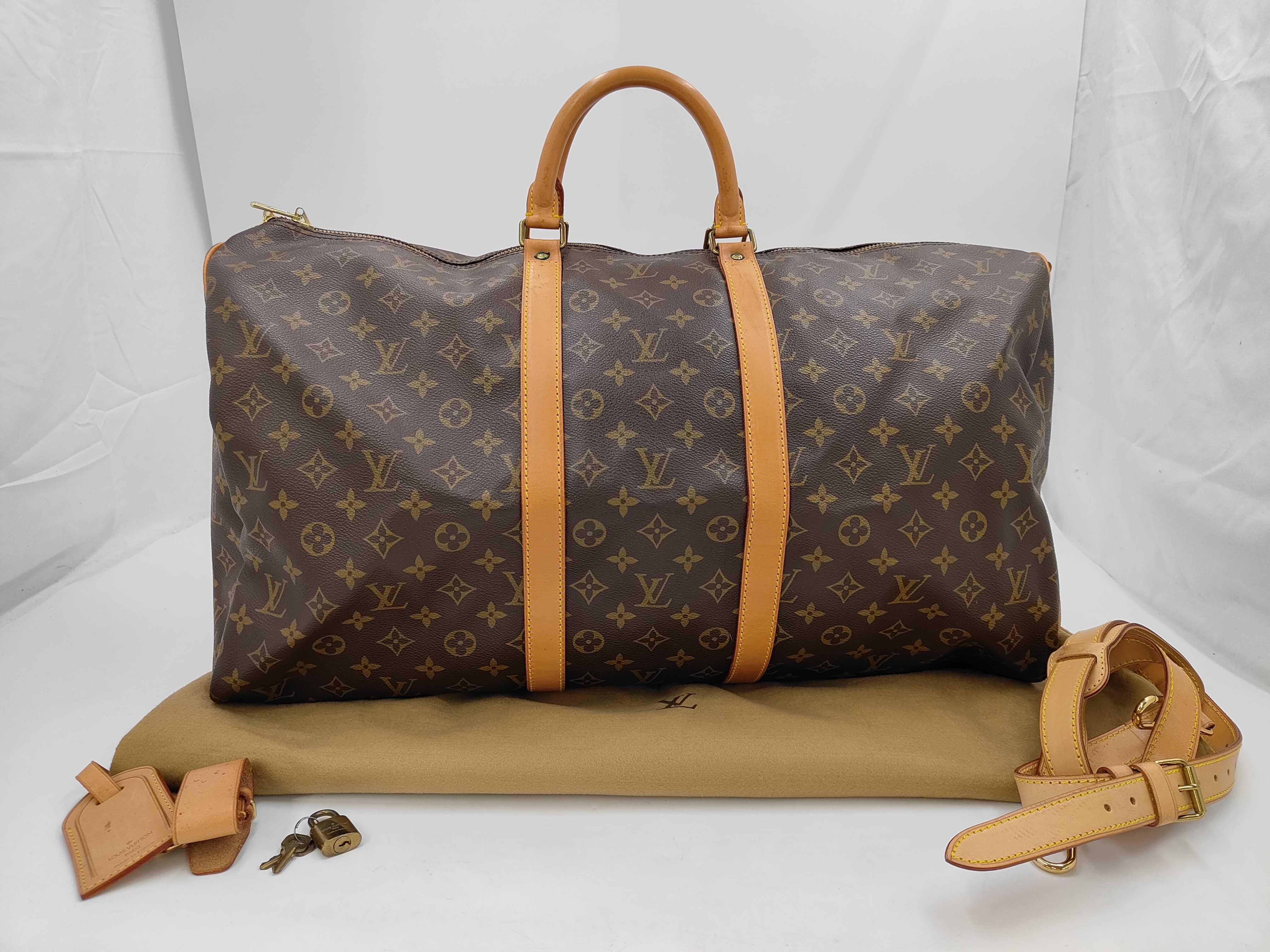 Monogram Keepall Bandouliere 55 Boston Bag