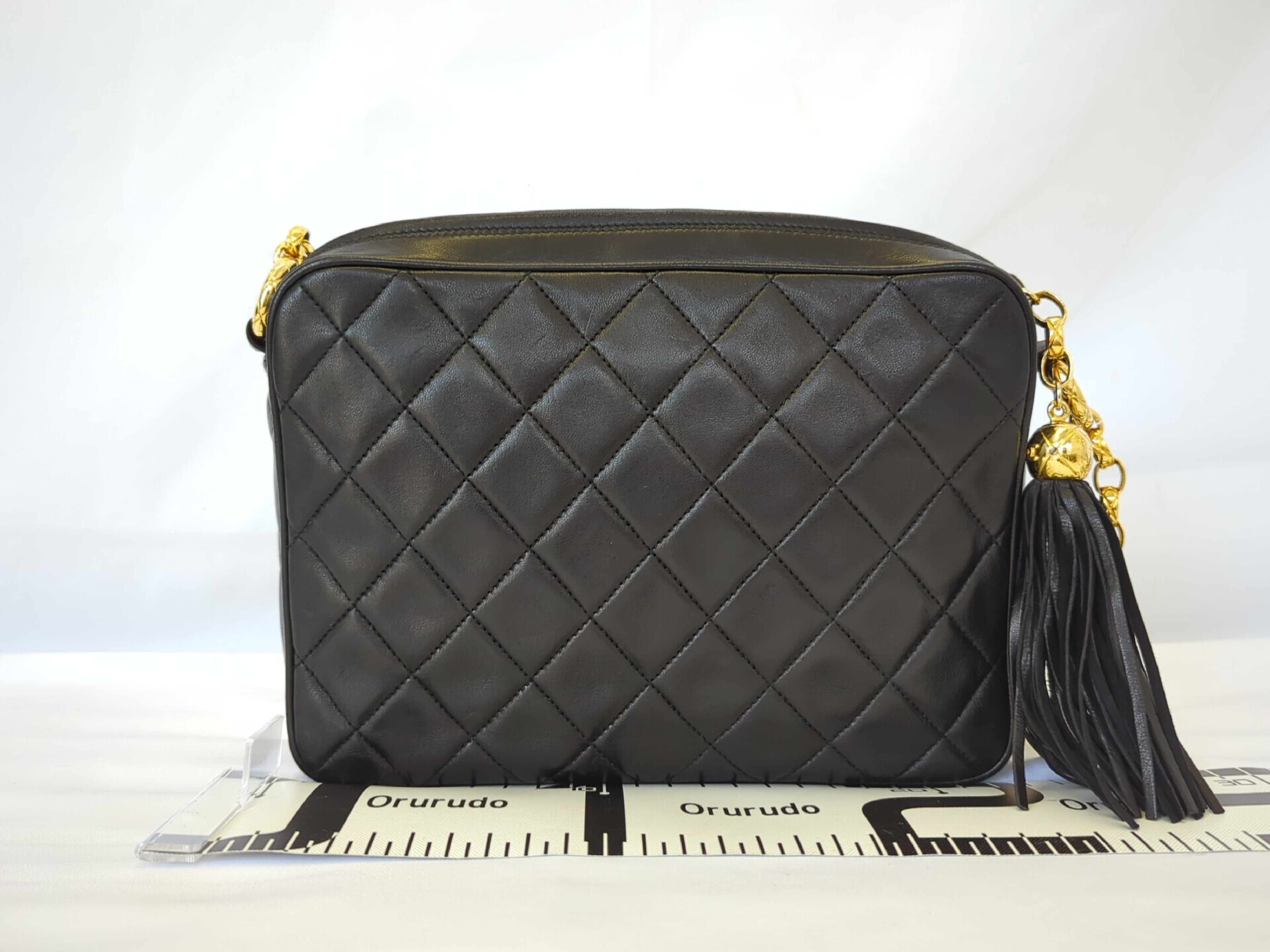 lambskin fringe chain shoulder bag — view 2