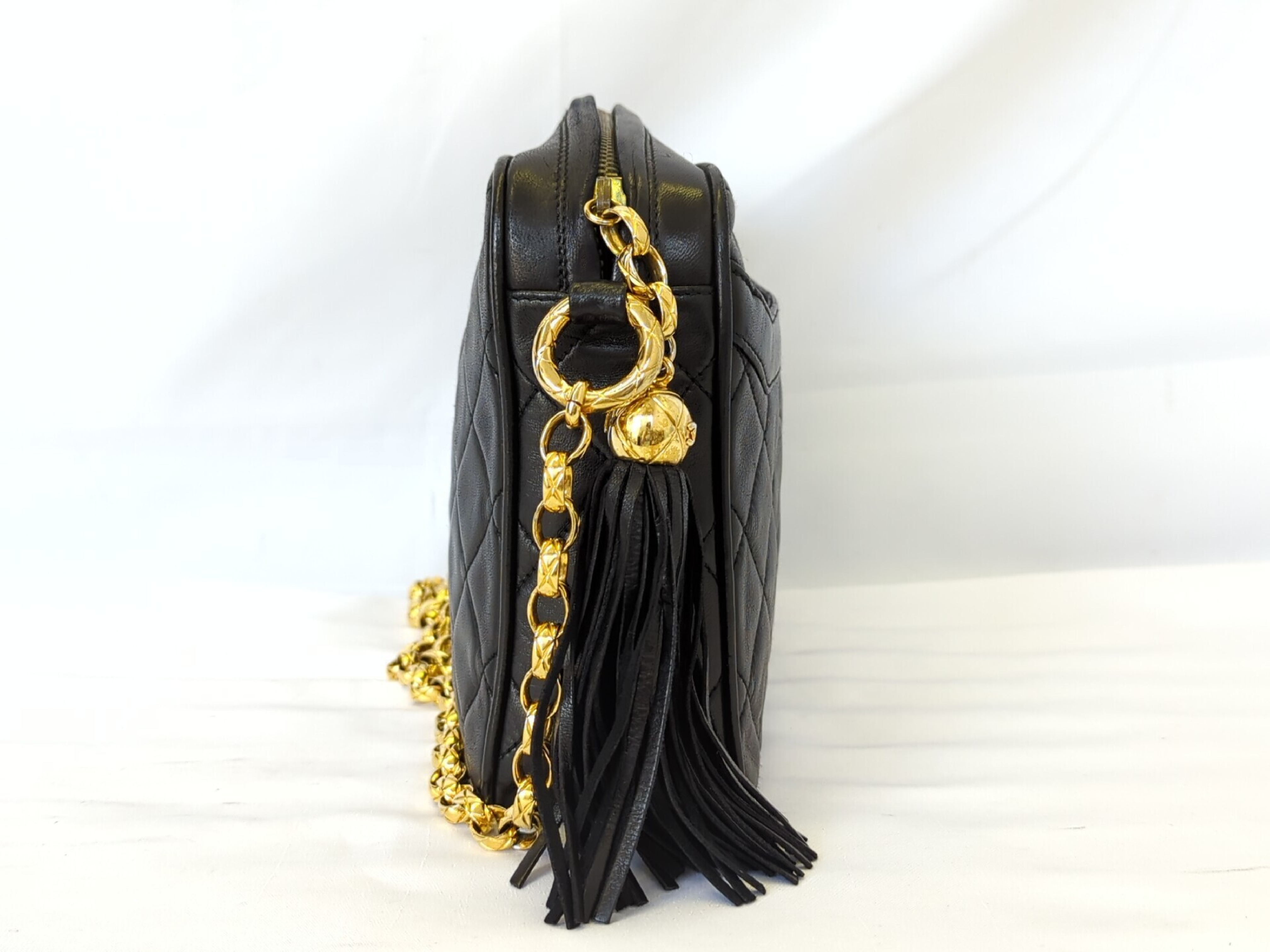 lambskin fringe chain shoulder bag — view 7