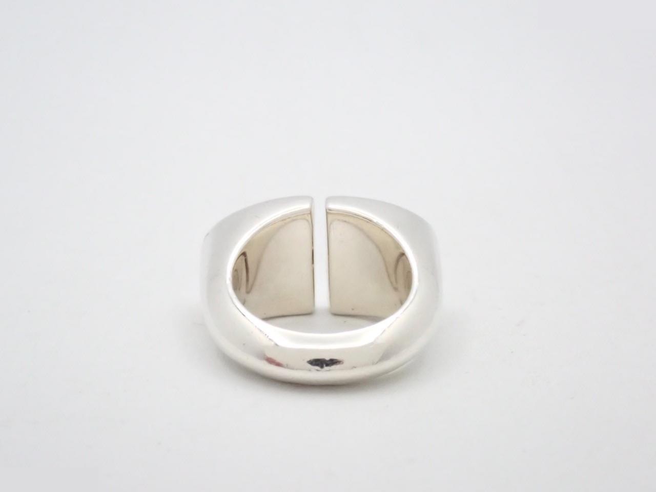 initial ring, 925 sterling silver, 15.5g, stamped "51", actual size #9 — view 2