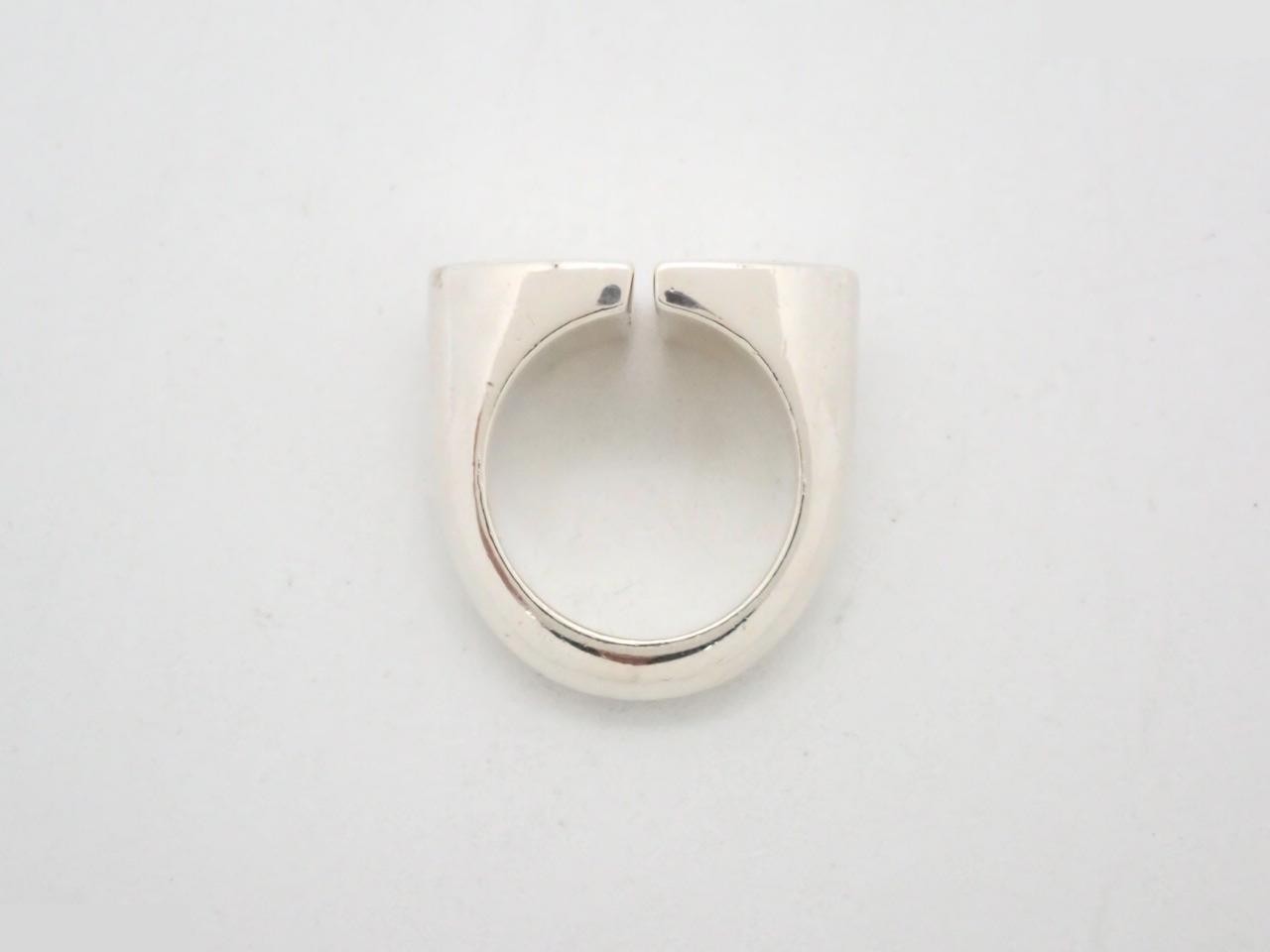 initial ring, 925 sterling silver, 15.5g, stamped "51", actual size #9 — view 3