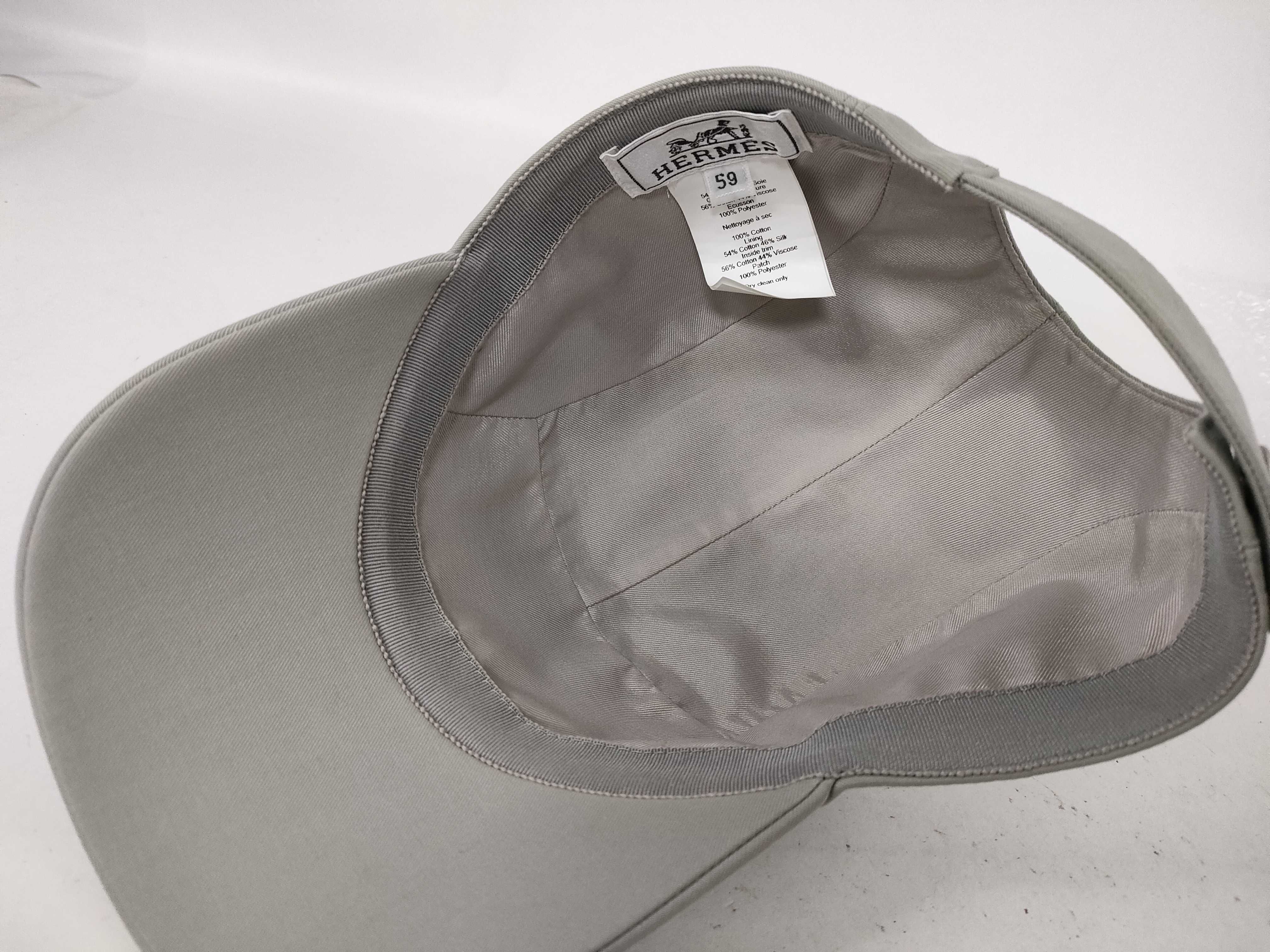 Cleaned Nevada Punk H Cap 59 Light Gray Hermes Other Accessories — view 3