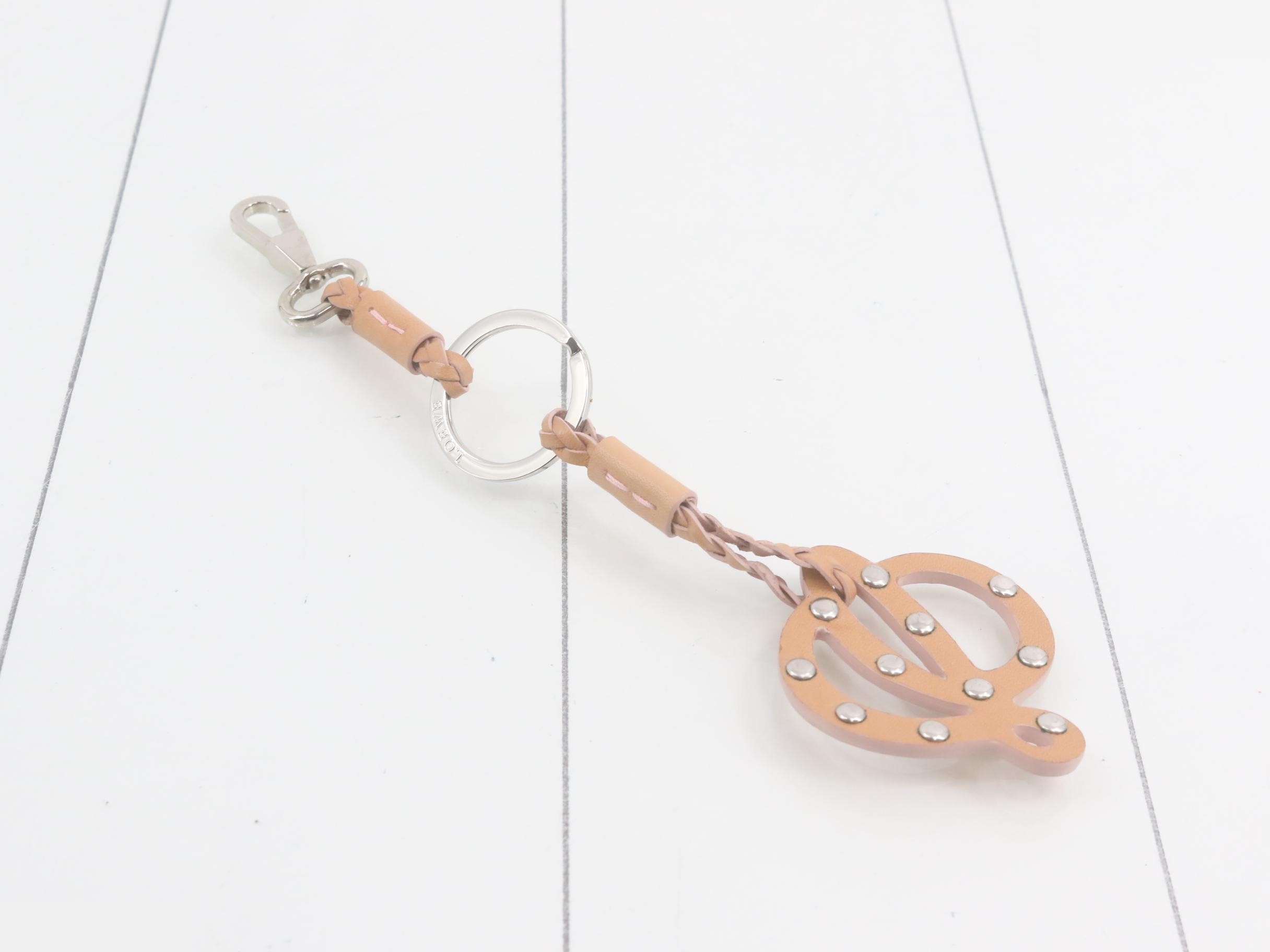 Anagram Leather Bag Charm — view 2