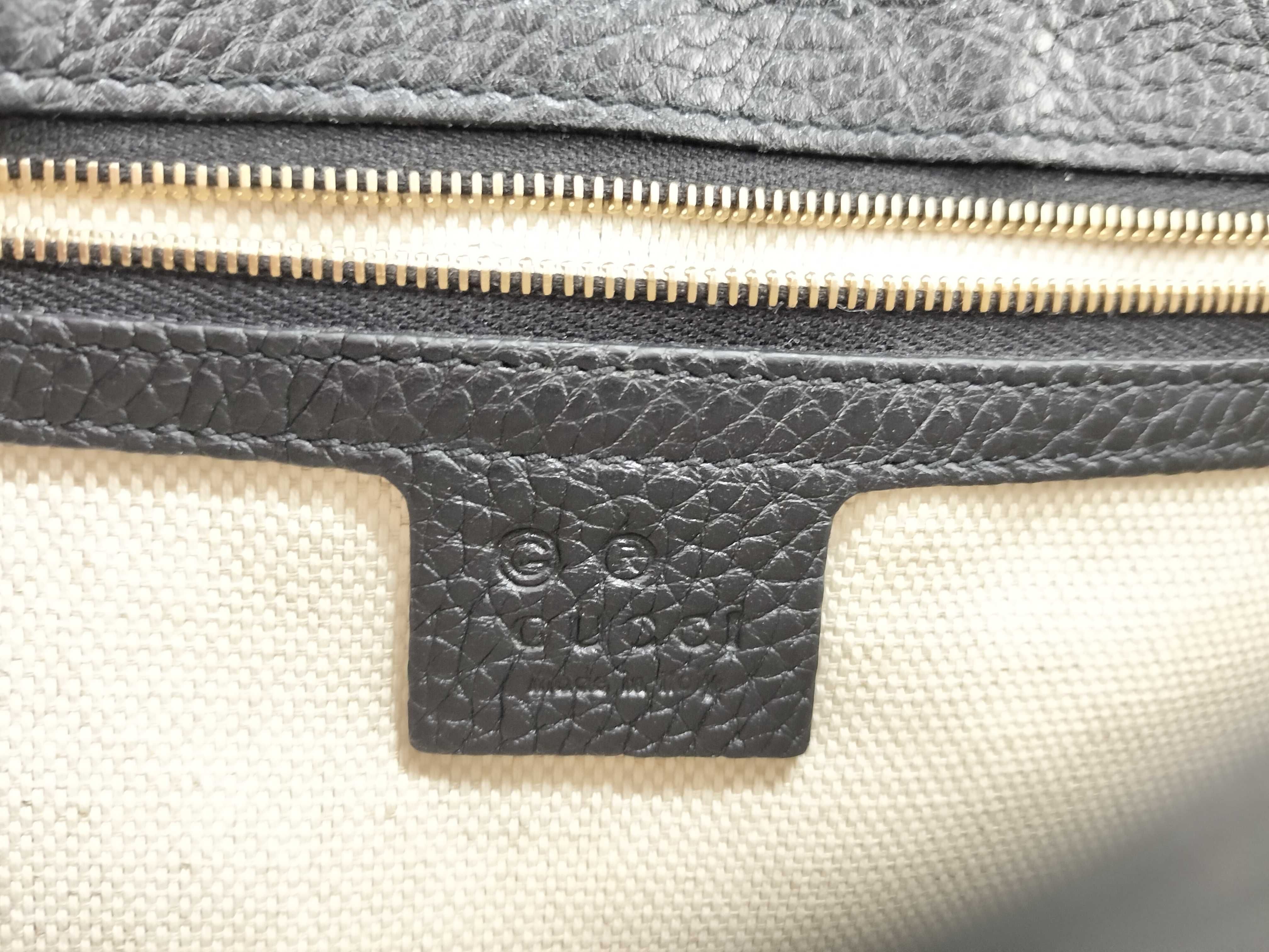 Soho Leather Chain Shoulder Bag, Black, 536224 (Outlet) — view 12