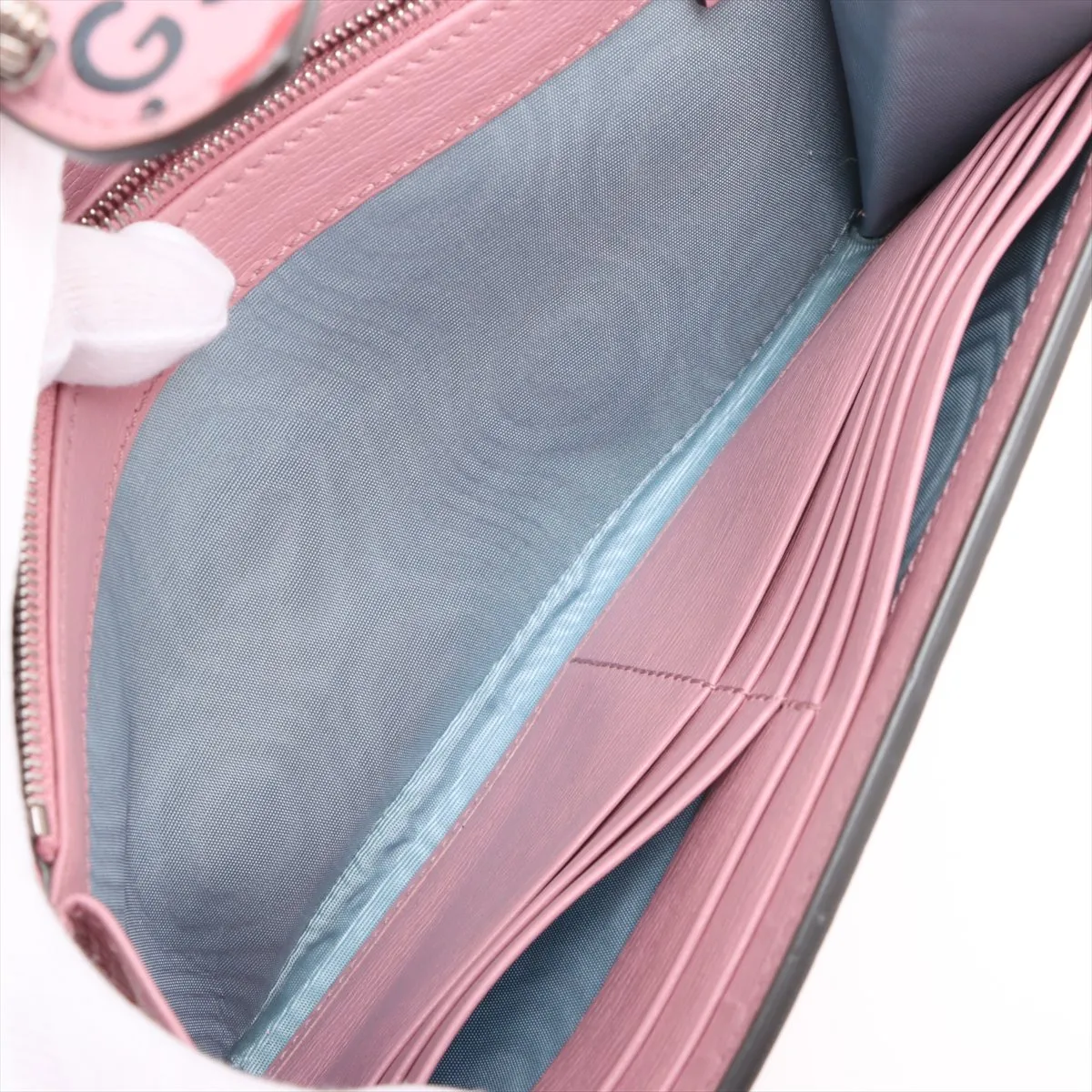 Dionysus PVC x Leather Chain Wallet Pink 401231 — view 7