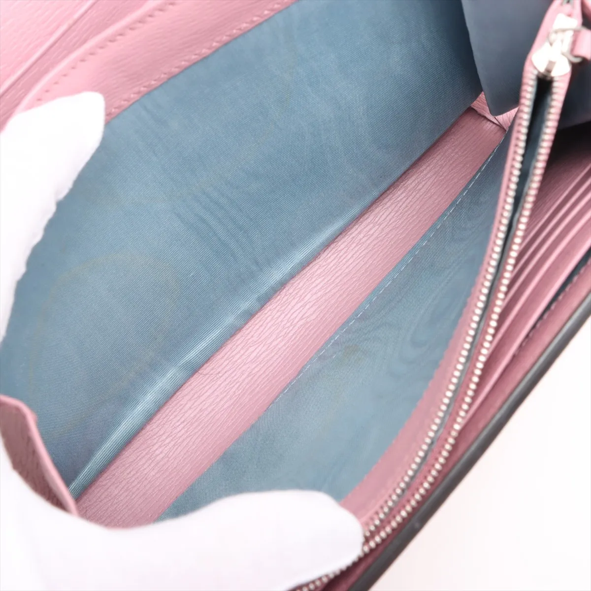 Dionysus PVC x Leather Chain Wallet Pink 401231 — view 9