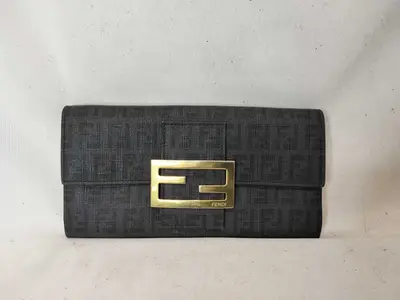 PVC/Black Long Wallet