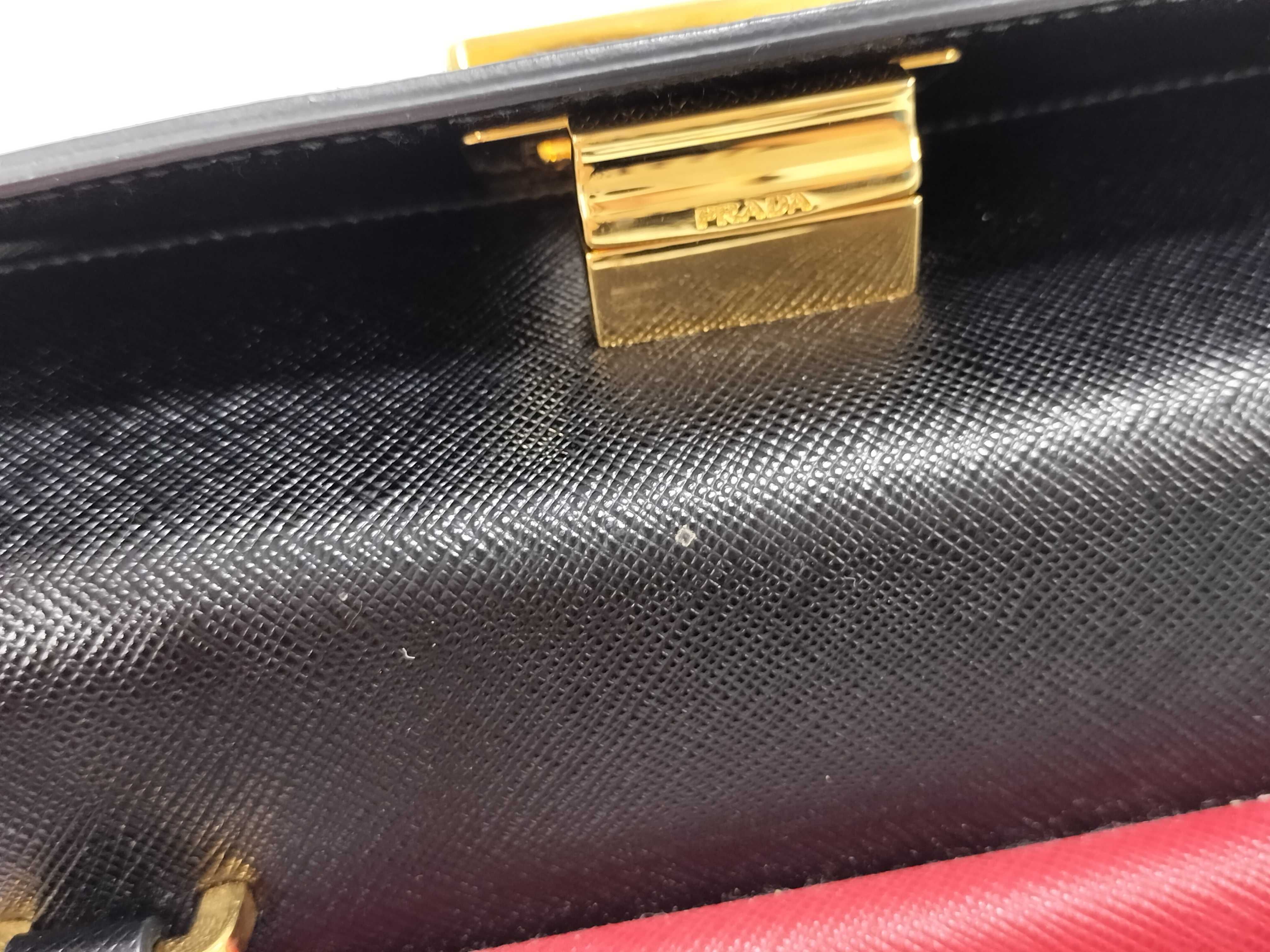 KR- calf leather front pocket tote bag Black B2708C handbag — view 12