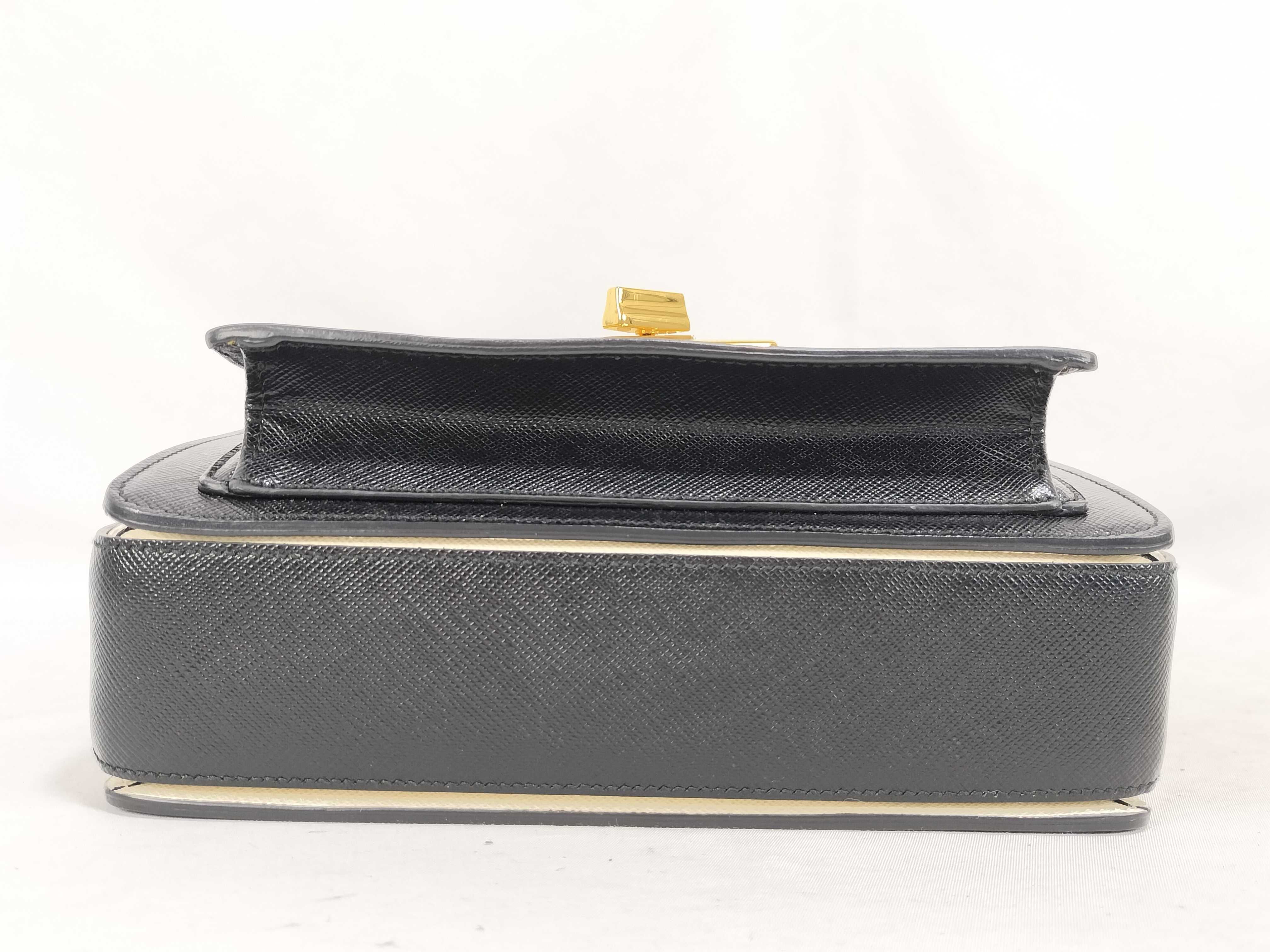 KR- calf leather front pocket tote bag Black B2708C handbag — view 7