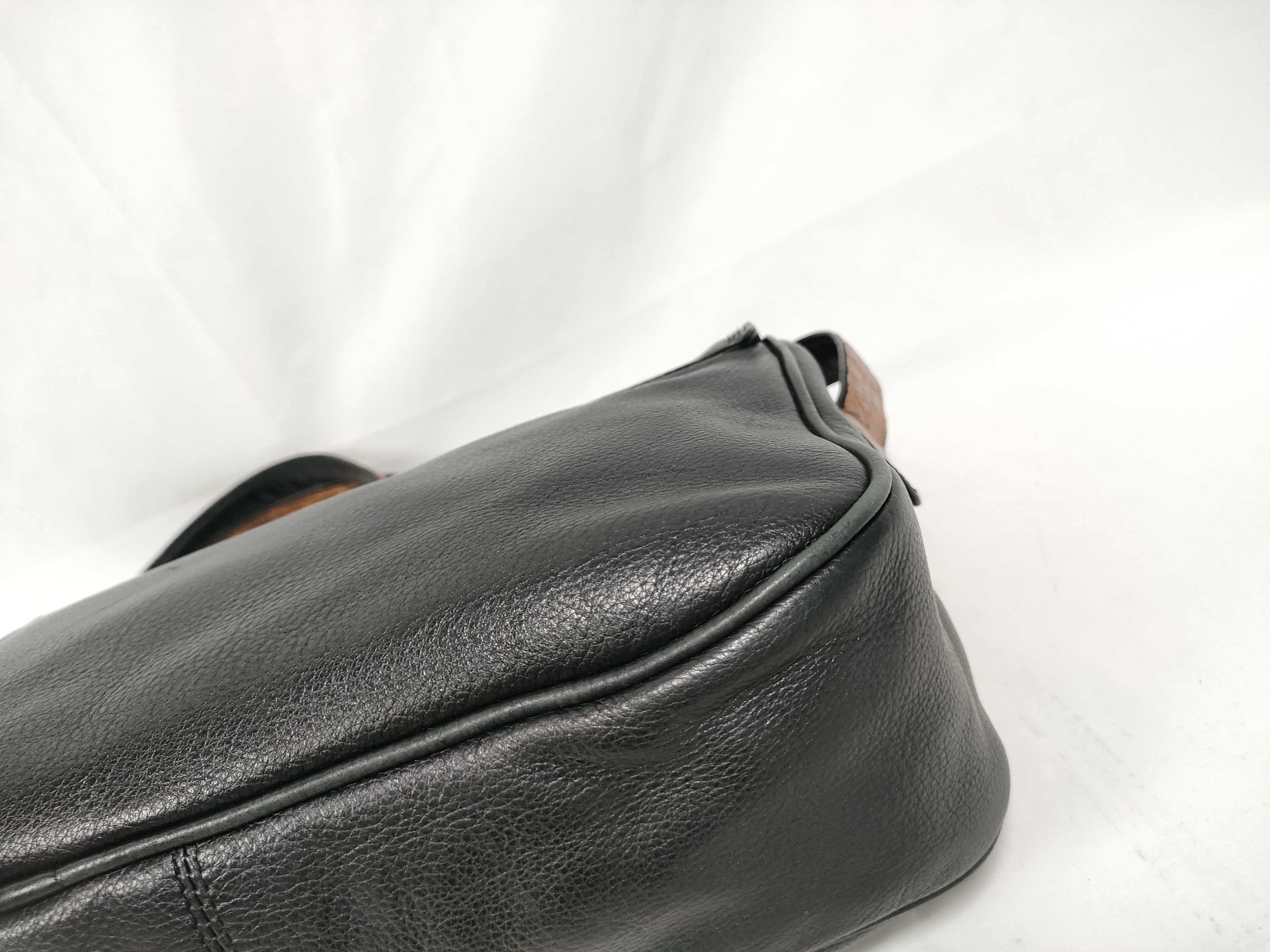 Leather x Crocodile Embossed Shoulder Bag — view 4