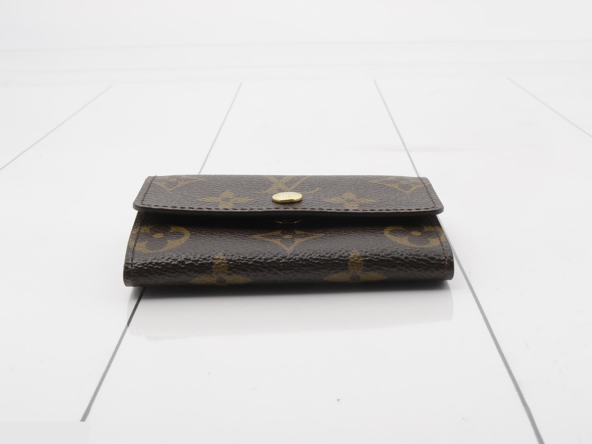 Monogram Porte Monnaie Plat Coin Case — view 3