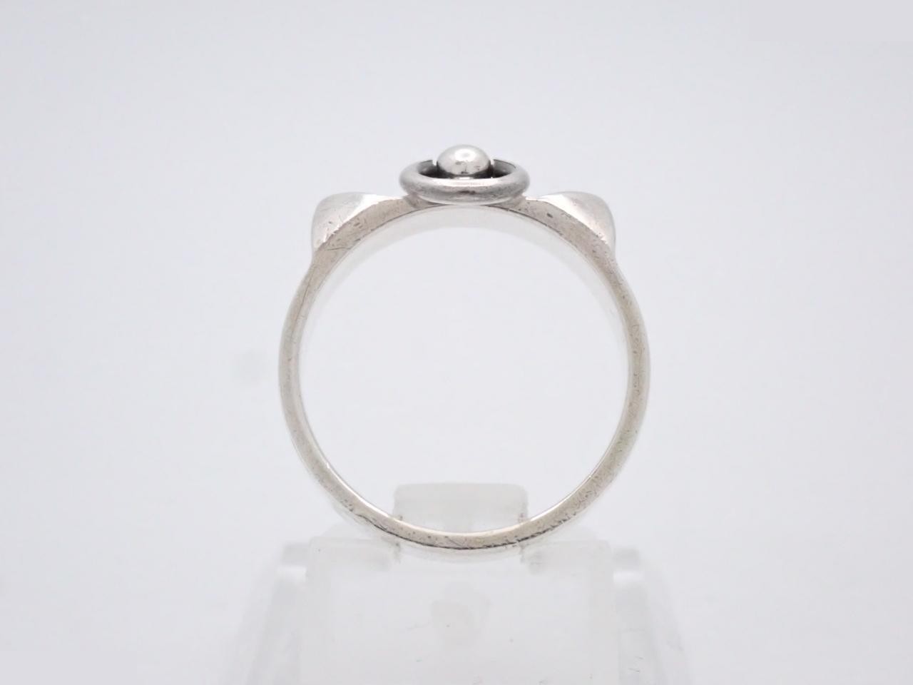 Ag925/4.3g Collier de Chien Ring, Size 51 — view 3