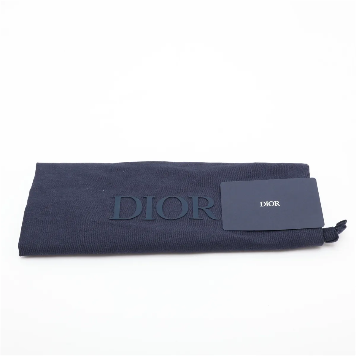 Oblique Saddle Messenger Mini Canvas x Leather Shoulder Bag, Navy, Lucky Star Outlet — view 10