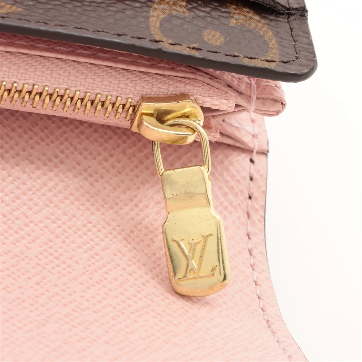 Monogram Portefeuille Sarah M62235 Rose Ballerine Long Wallet RFID Reactive — view 11