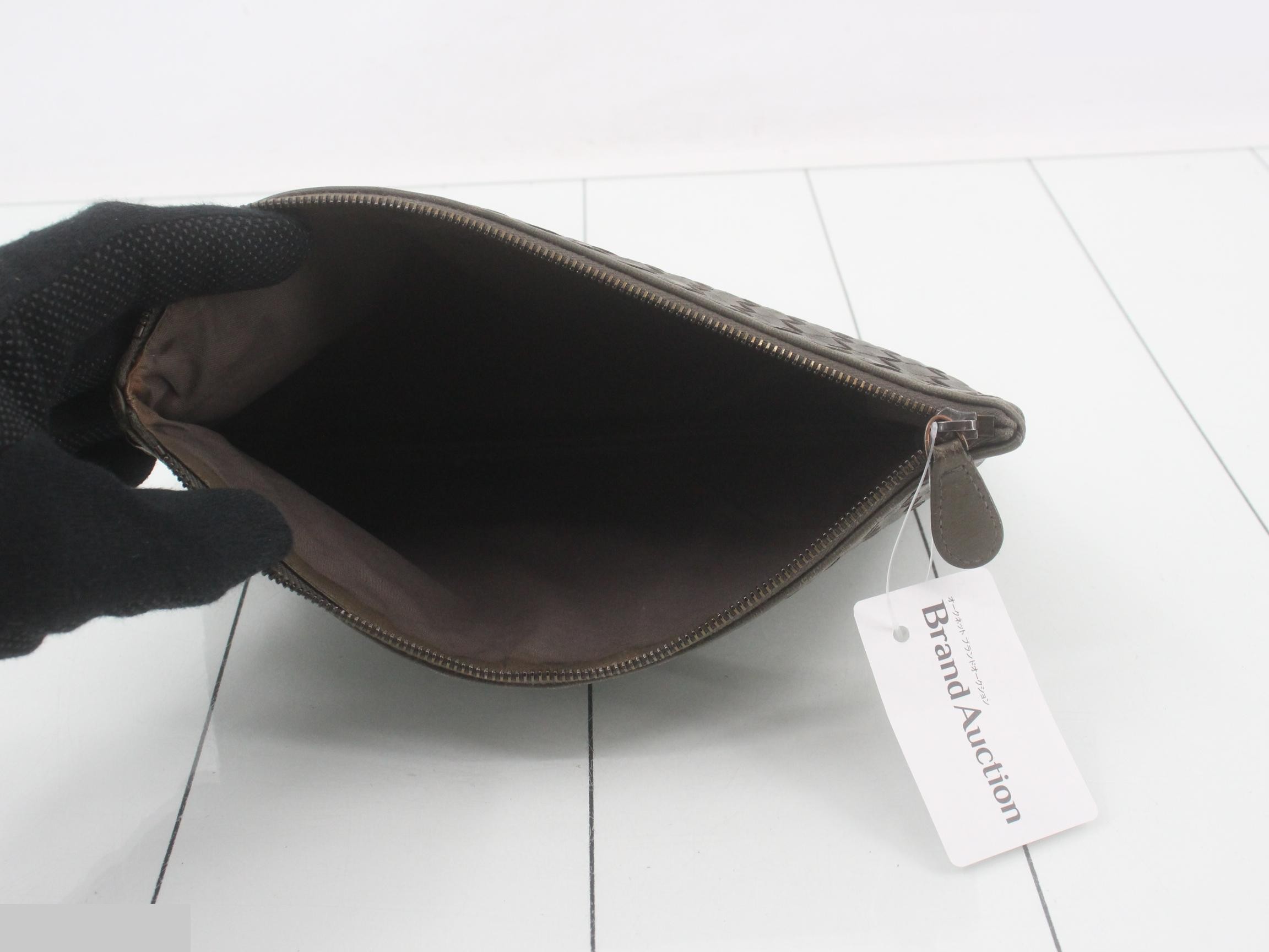 Intrecciato Leather Pouch — view 4